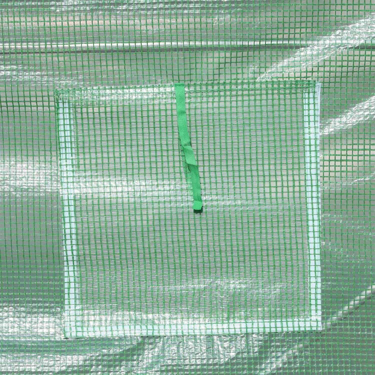 Film Greenhouse Tomatväxthus Med Fönster, Polytunnel, Grön, 500X200X210Cm