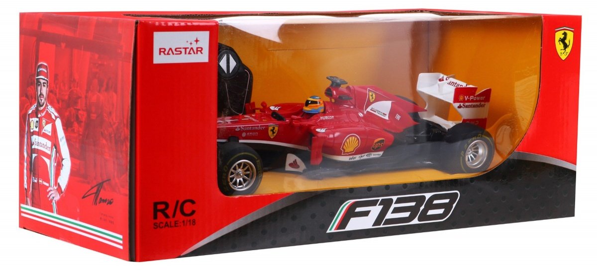 Fjärrkontroll Ferrari F138 1:18 skala, 2,4 GHz, ABS-plast