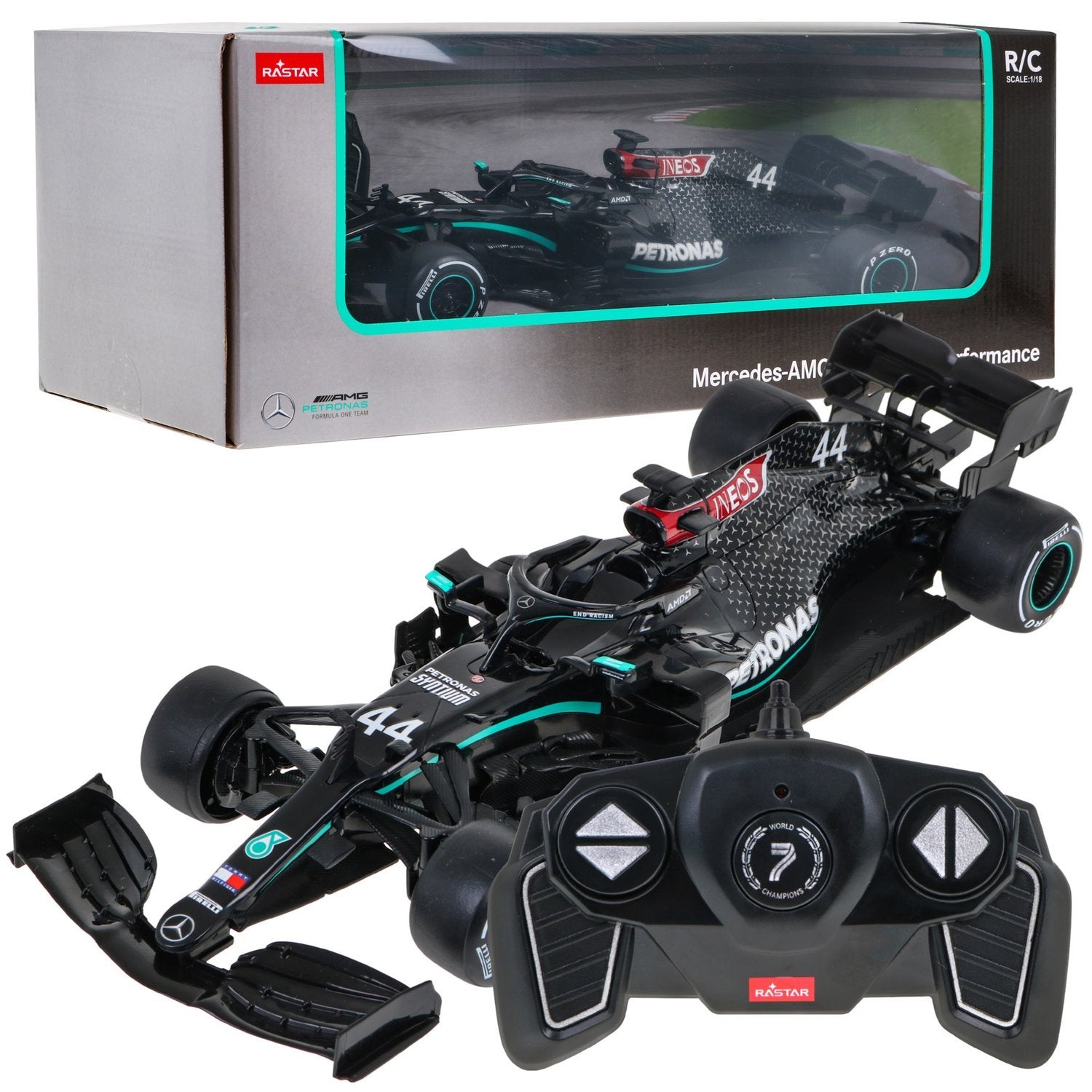 Fjärrkontroll Mercedes-AMG F1 W11 Skalmodell 1:18