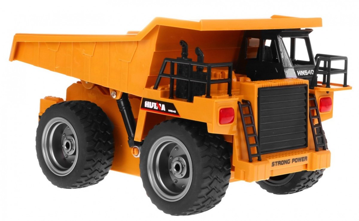 Fjärrkontroll metalldumper 1:18 med lampor & 4WD