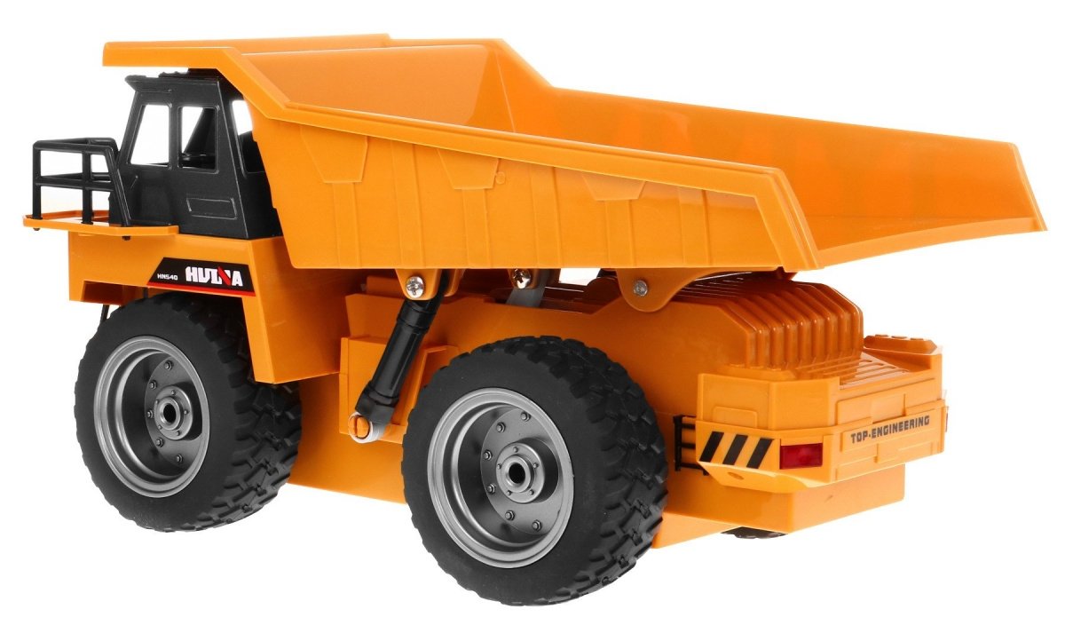 Fjärrkontroll metalldumper 1:18 med lampor & 4WD