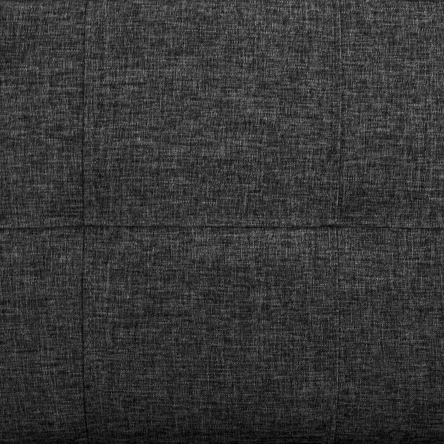 Fällbar Golvstol Bäddsoffa, 5-stegs justerbar, mörkgrå