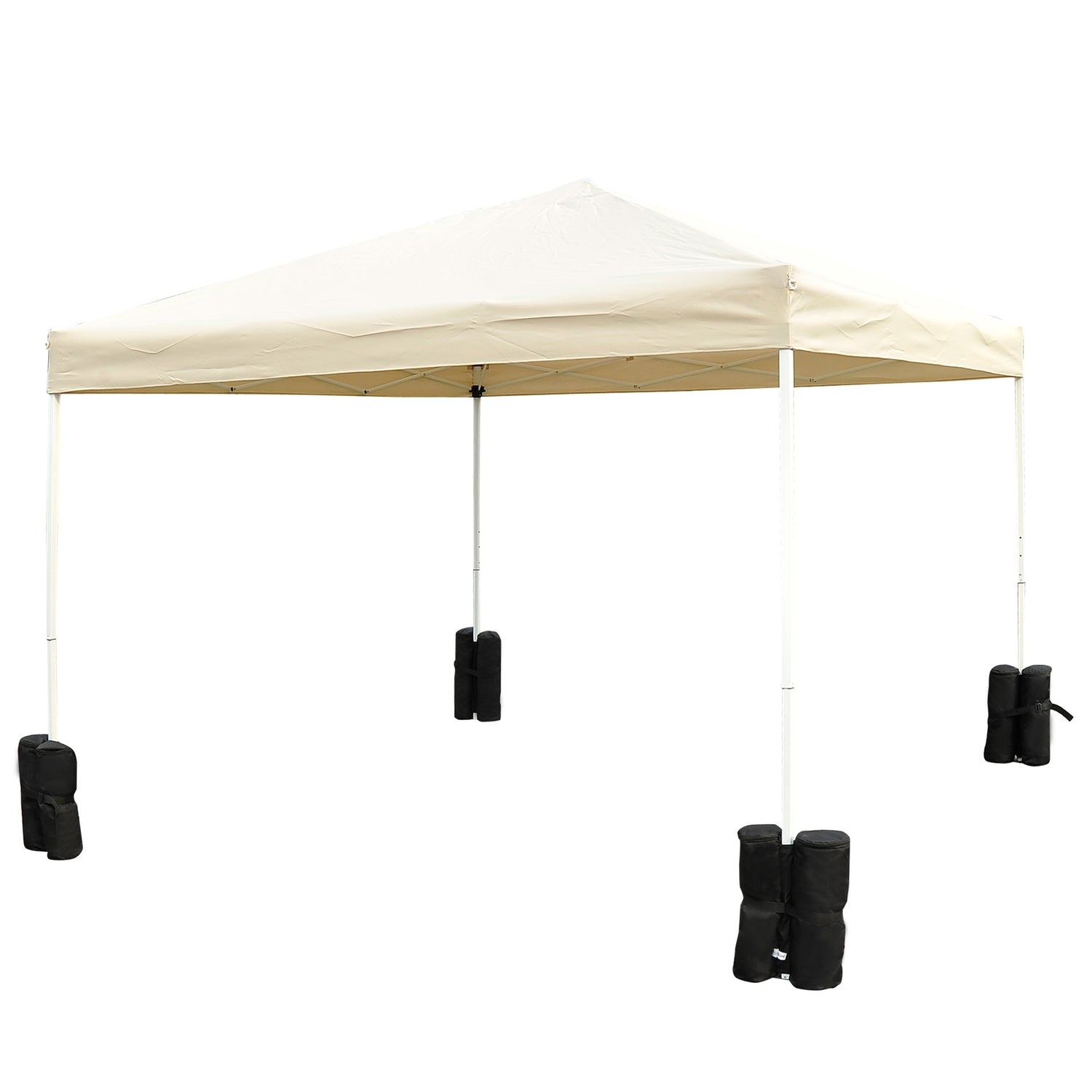 Fällbara Gazebo Pavilion Stativ Set om 4 – Robust Svart