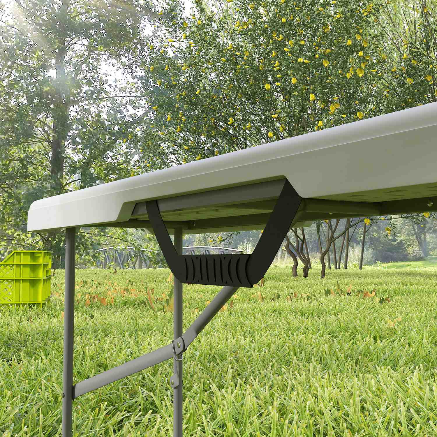 Fällbar öltältbänk, 2-personers, väderbeständig, metallben