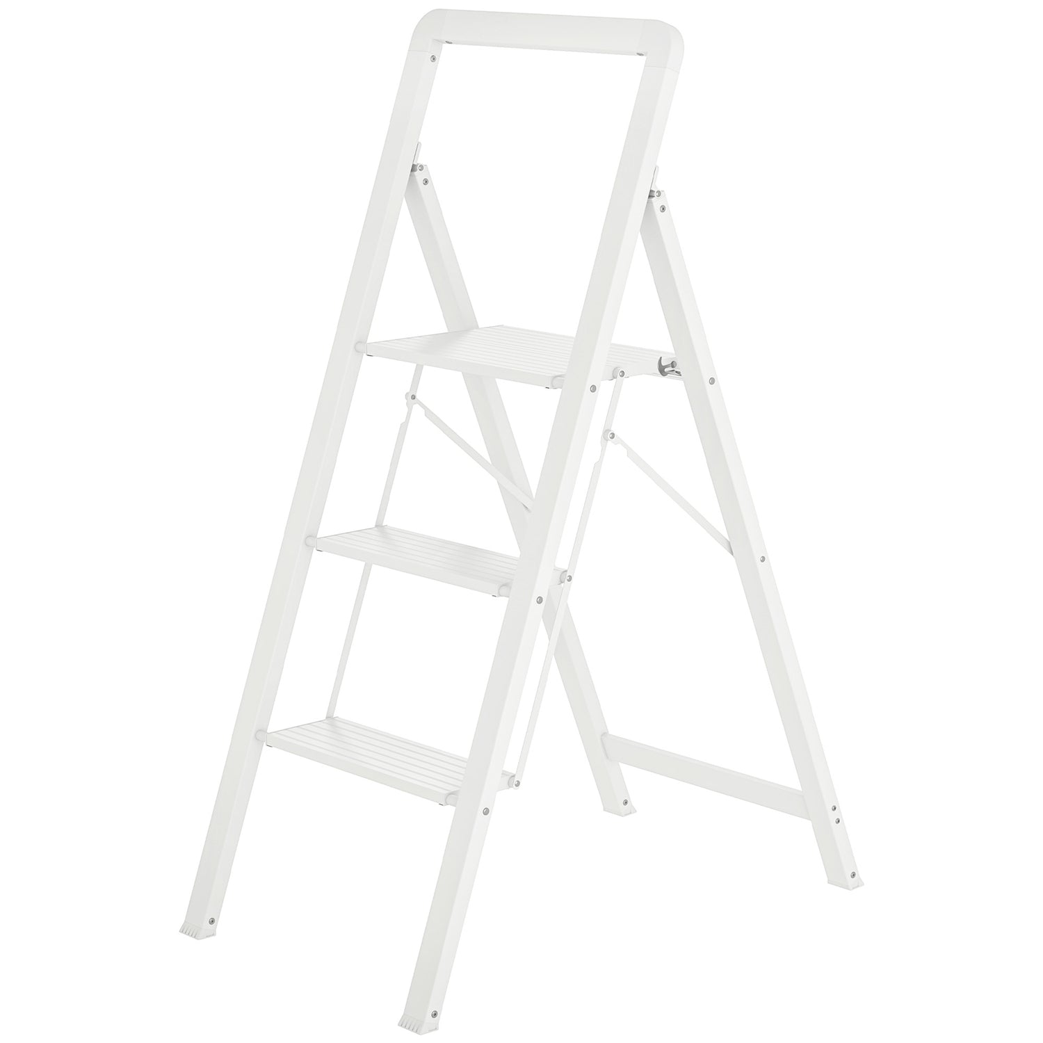 Fällbar stegstege i aluminium, halkskydd, 150 kg kapacitet