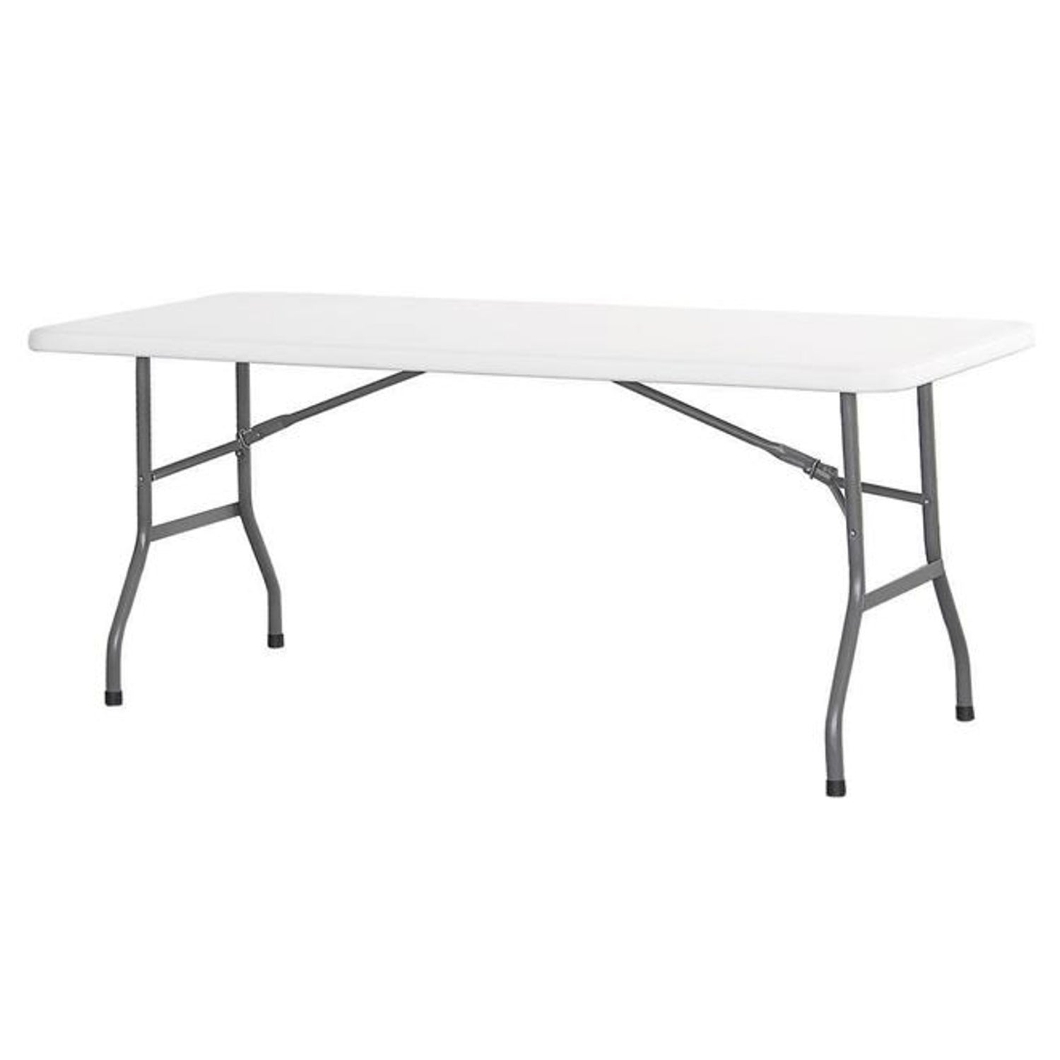 Fällbart cateringbord vitt 180x74cm upp till 150kg - Hendi 810897