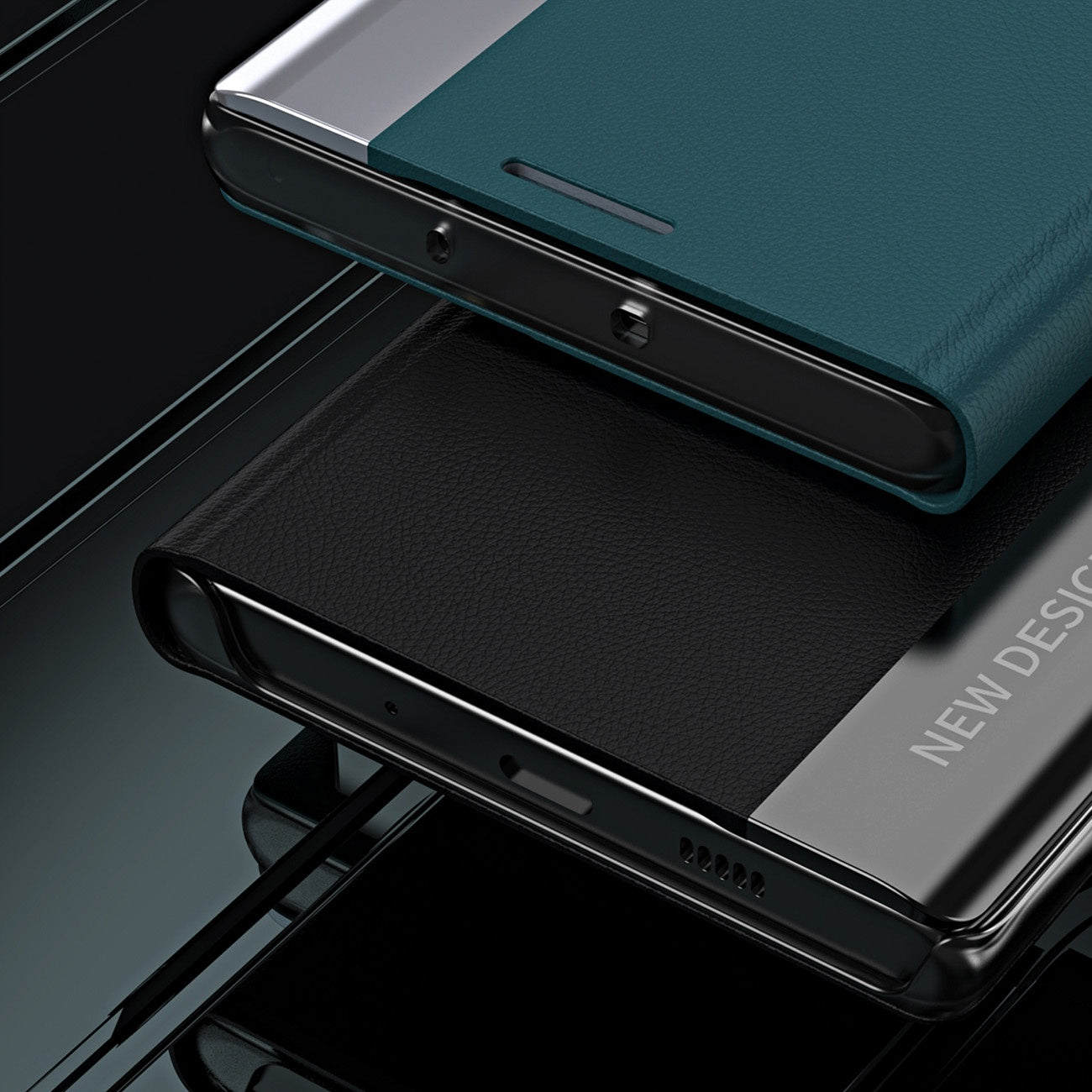 Fodral med flik och stativ för Xiaomi Redmi Note 12 Pro+ Sleep Case Pro svart