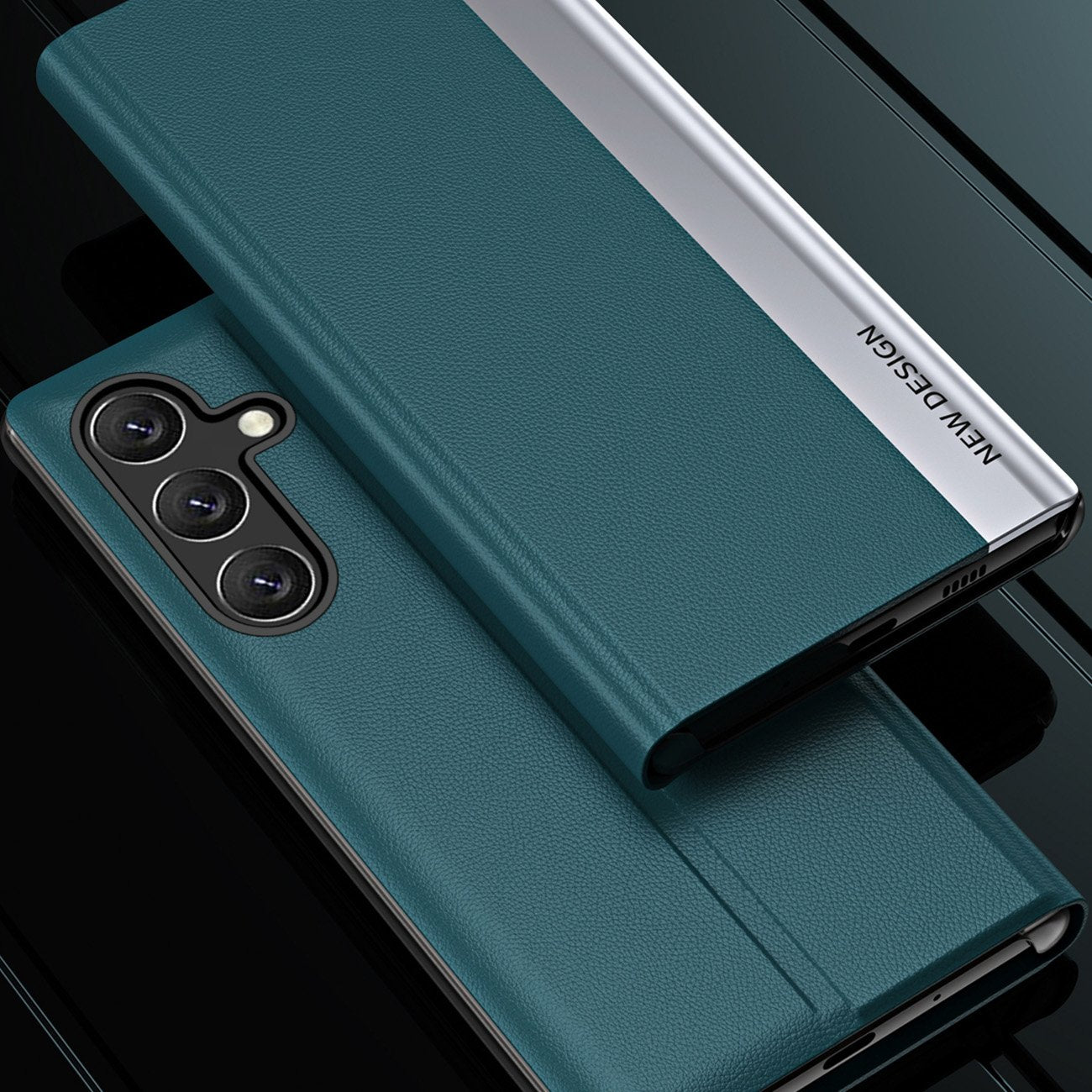 Fodral med flik och stativ för Xiaomi Redmi Note 12 Pro+ Sleep Case Pro svart