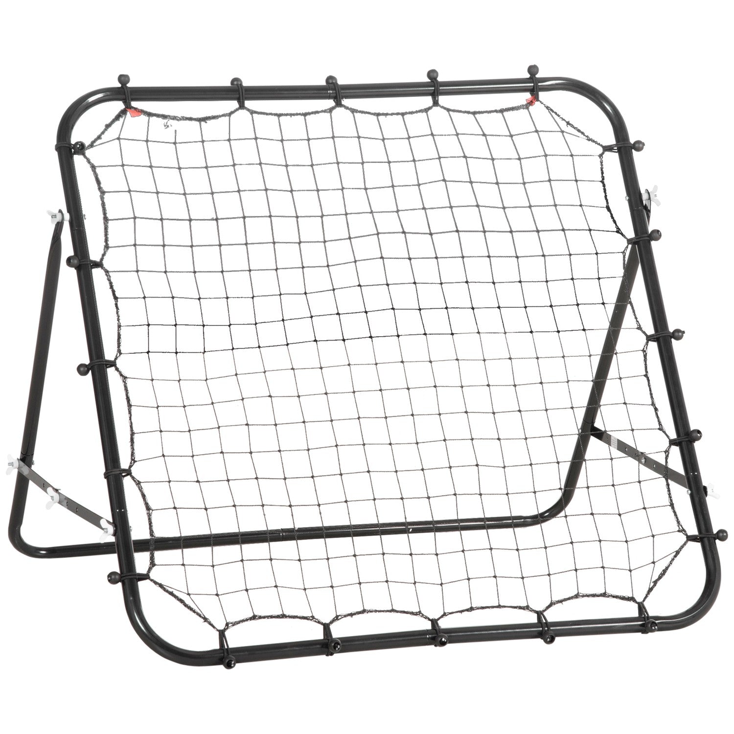 Football Rebounder Wall Net, Metall & PE, 96x80x96 cm