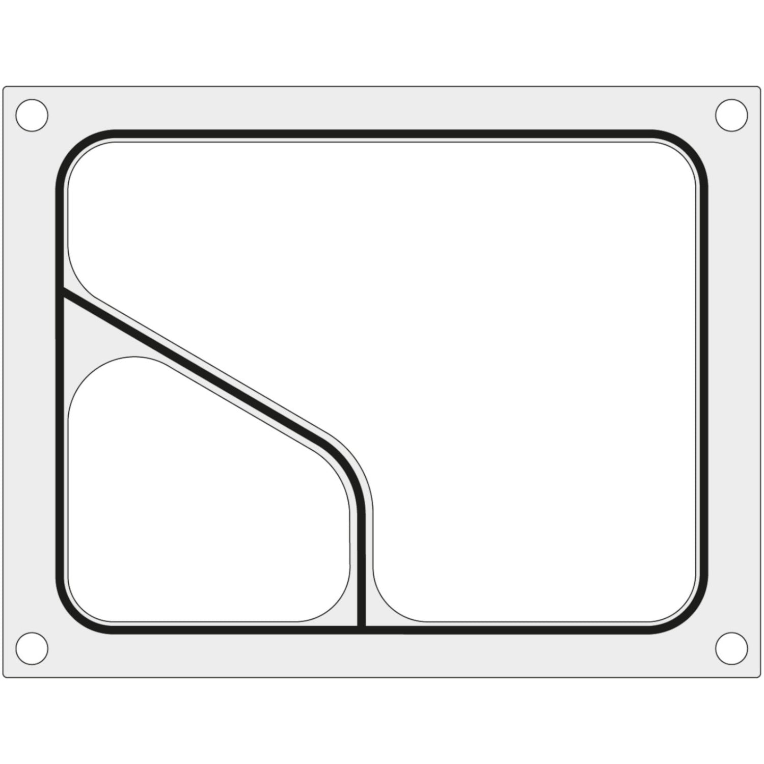 Formform för CAS CDS-01 svetsmaskin för COLT tvådelad bricka 227x178 mm - Hendi 805381