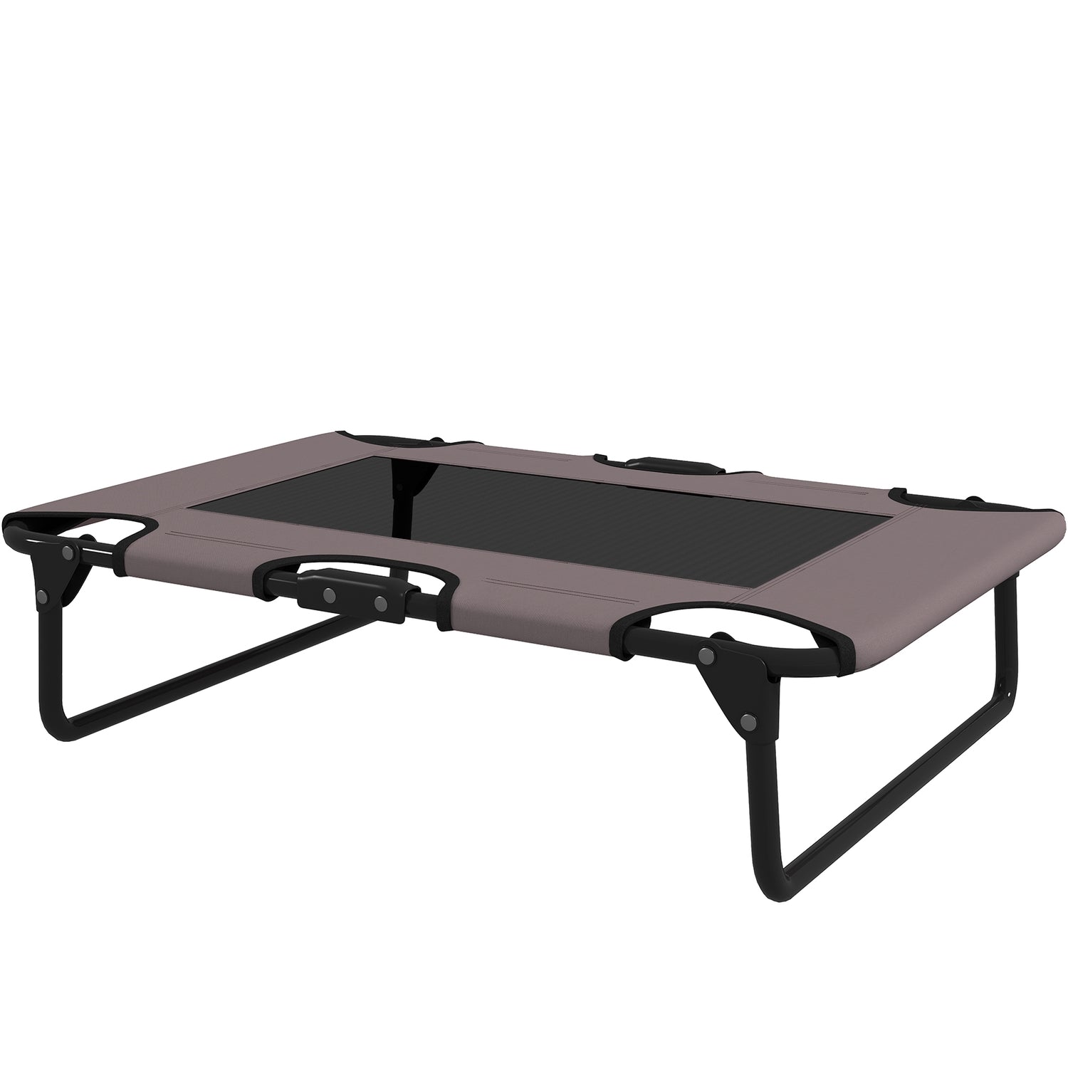 Förhöjd hopfällbar hundsäng – Andningsbart nät, 75x51x18 cm