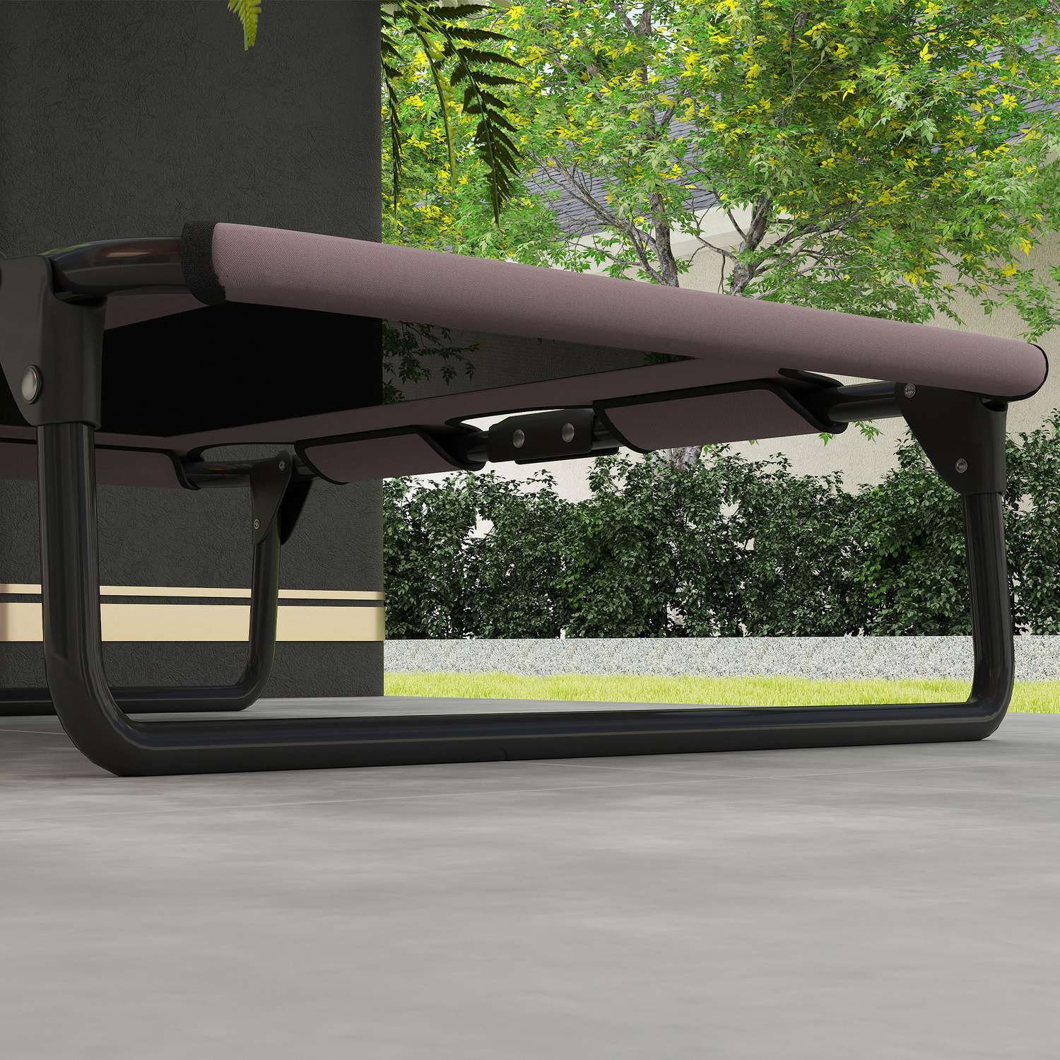 Förhöjd hopfällbar hundsäng – Andningsbart nät, 75x51x18 cm