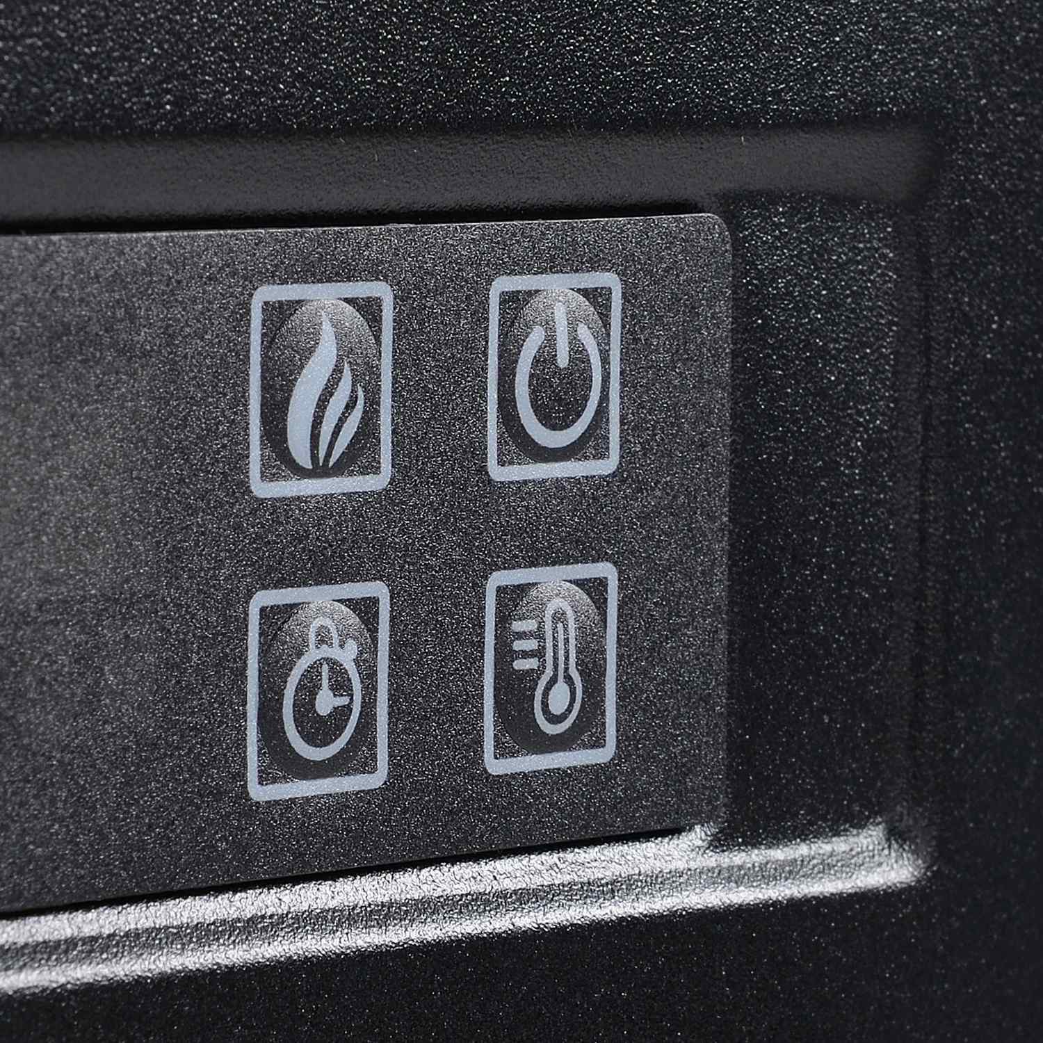 Fristående LED Elektrisk öppen spis, Flameffekt, MDF, Vit