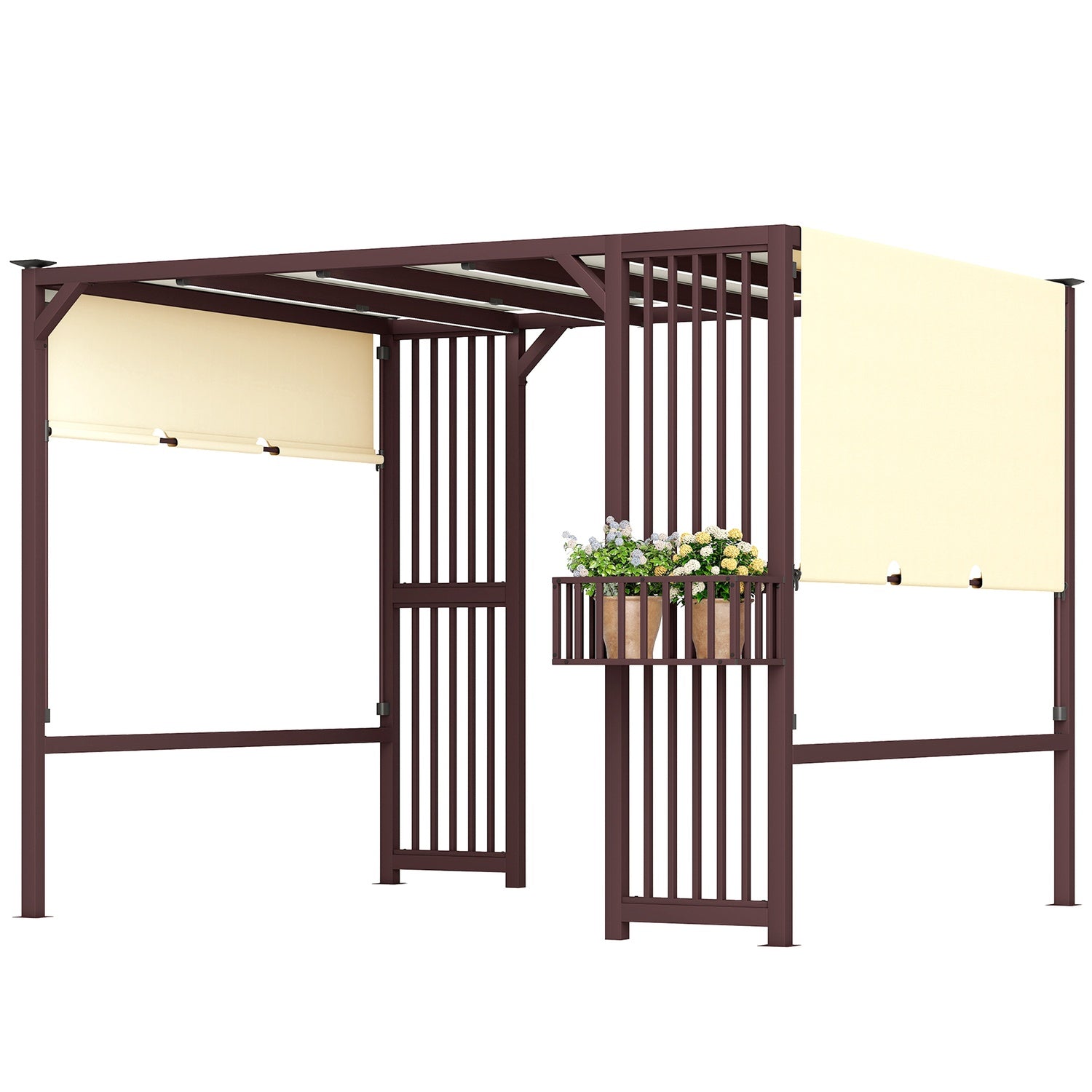 Fristående Pergola Gazebo 3x2,5m med justerbart tak