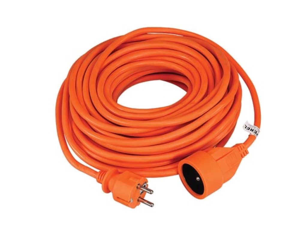 Förlängningskabel - 20 M - Orange - 3G1.5 - Fransk Sockel