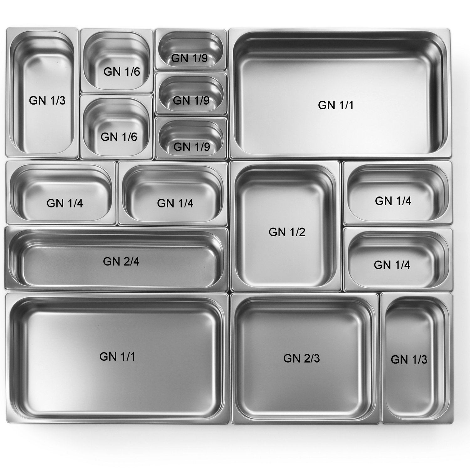 GN container 1/3 rostfritt stål Profi Line höjd 65 mm - Hendi 801536