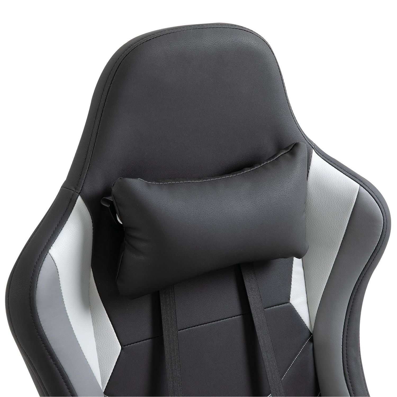Ergonomisk spelstol, justerbart nackstöd & svankstöd