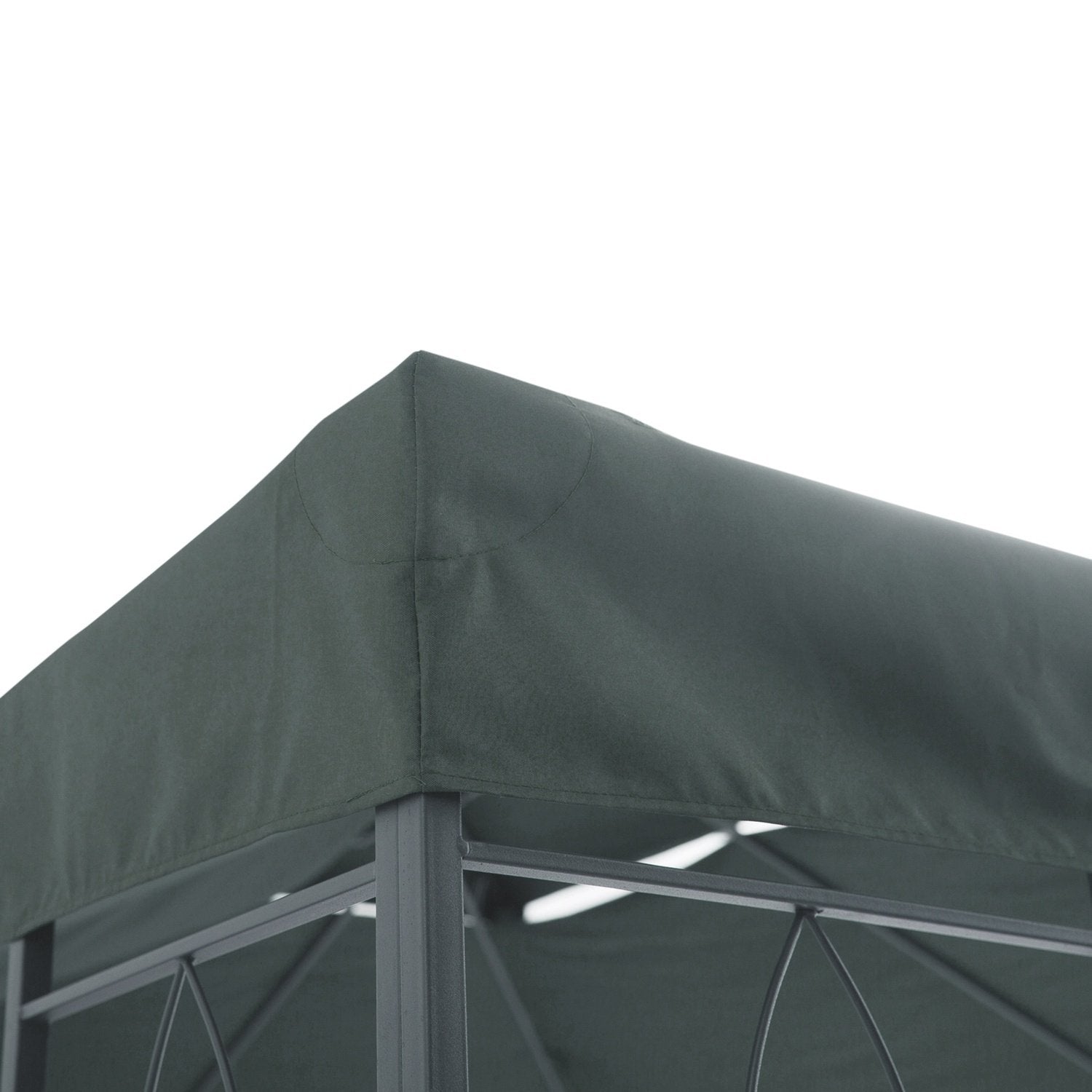 Ersättningstak Gazebo Roof Garden Gazebo Polyester 3X4M Kolgrå