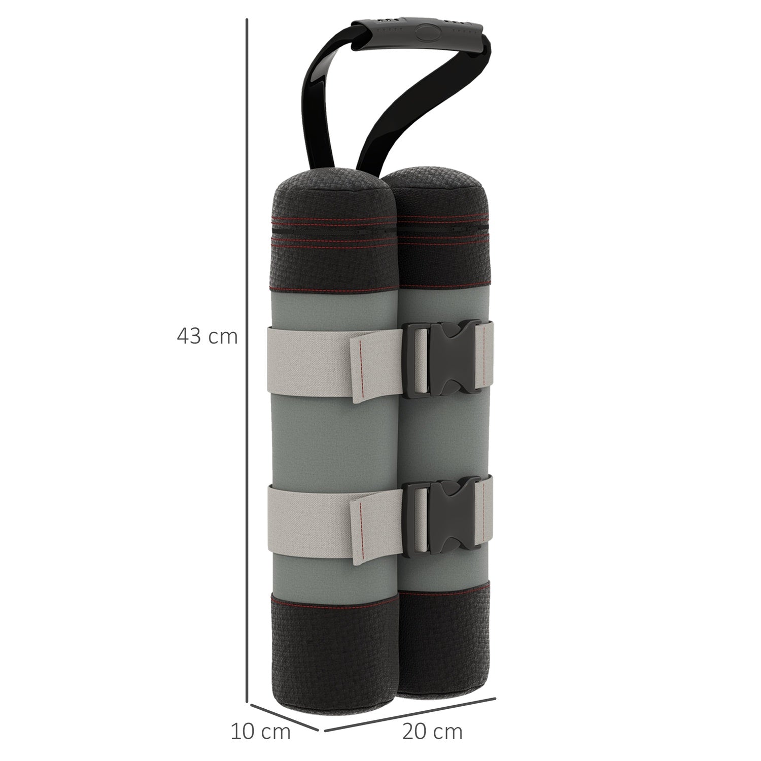 Gazebo Sandbag Weights - Set med 4, Oxford-tyg, grå