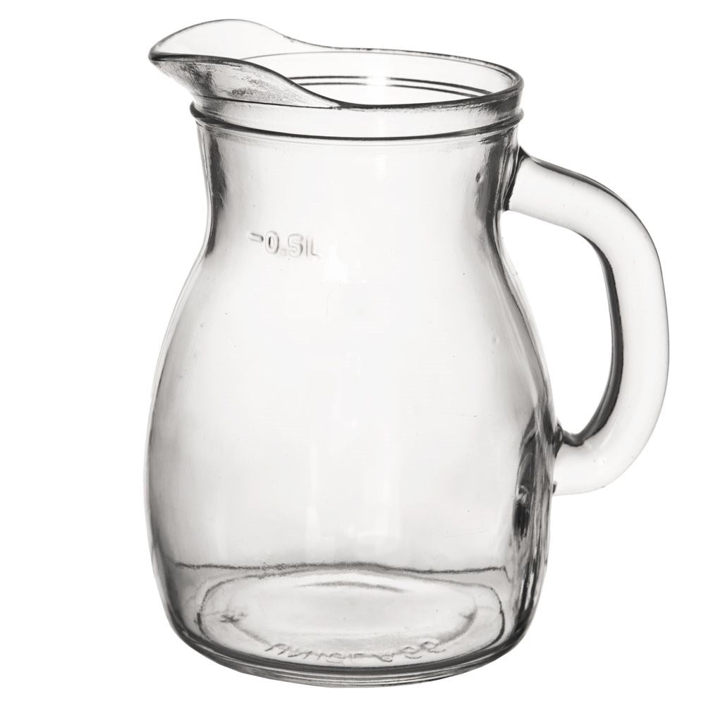 Glaskanna 500 ml med Pip och Mätgradering för Alla Drycker