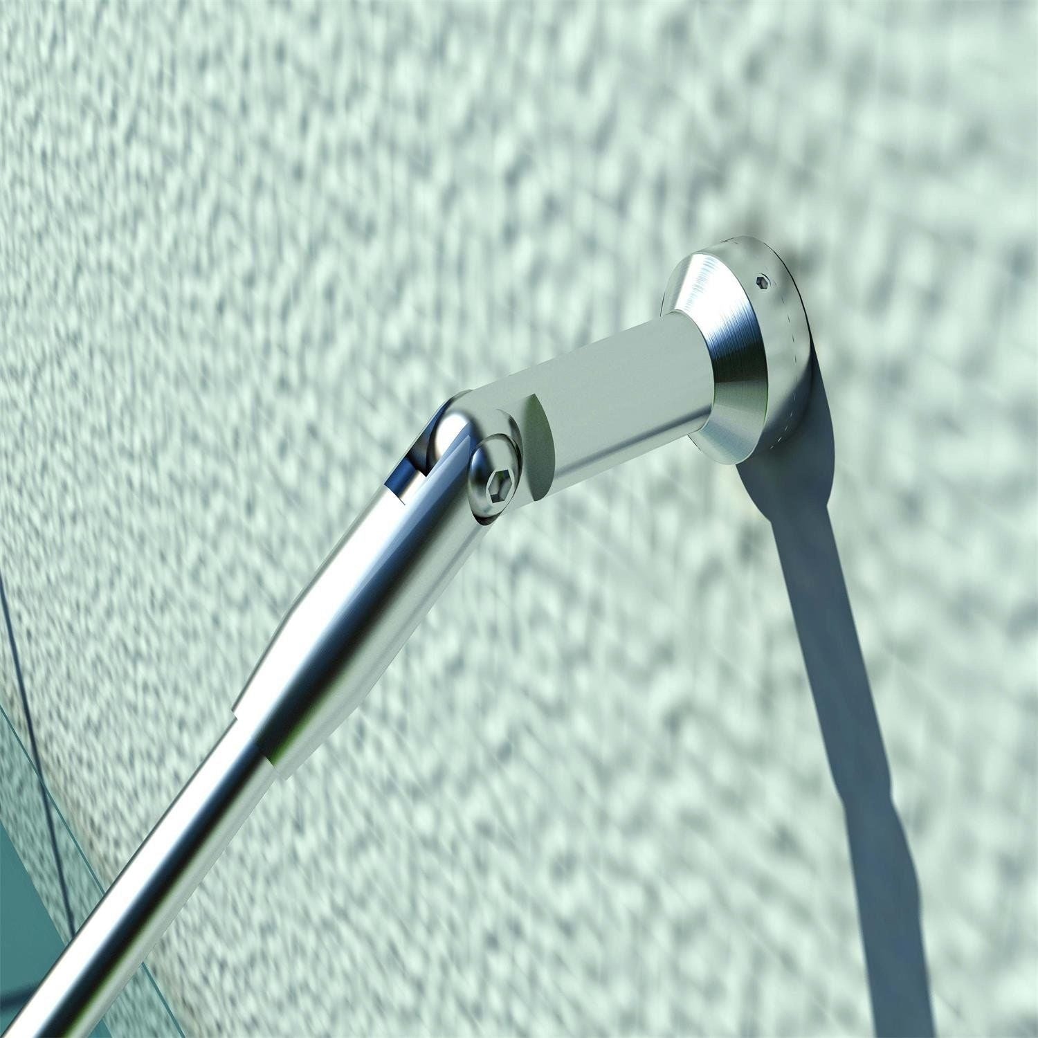 Glaskapell - Säkerhetsglas, Rostfritt Stål, 200x90 cm