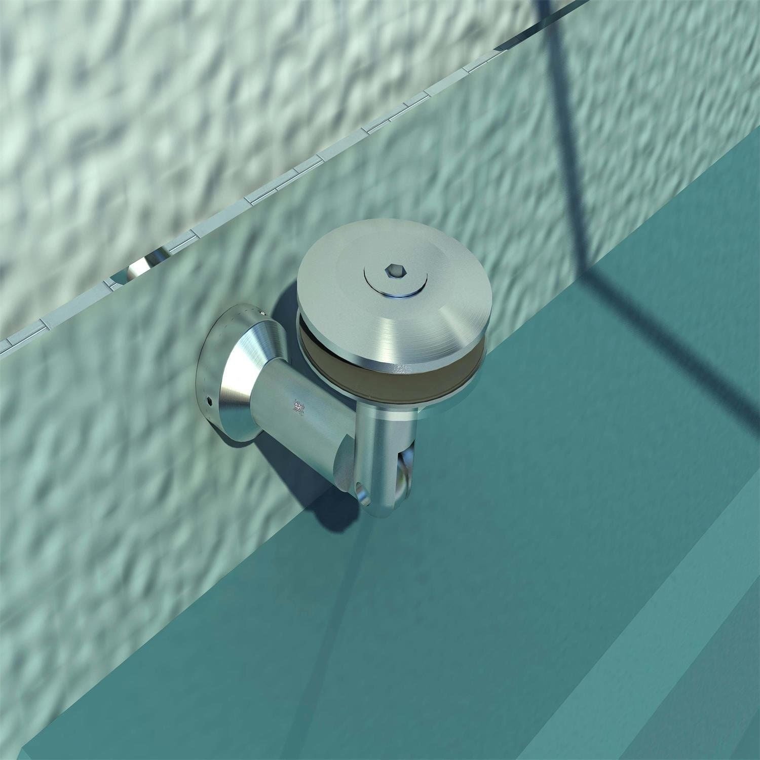 Glaskapell - Säkerhetsglas, Rostfritt Stål, 200x90 cm