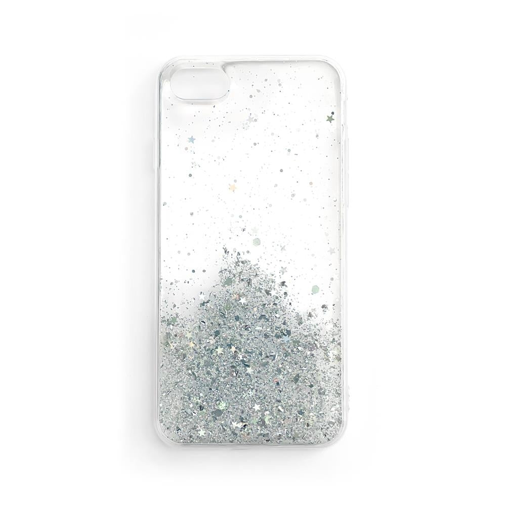 Glänsande fodral med glitter för Samsung Galaxy A72 4G Star Glitter transparent