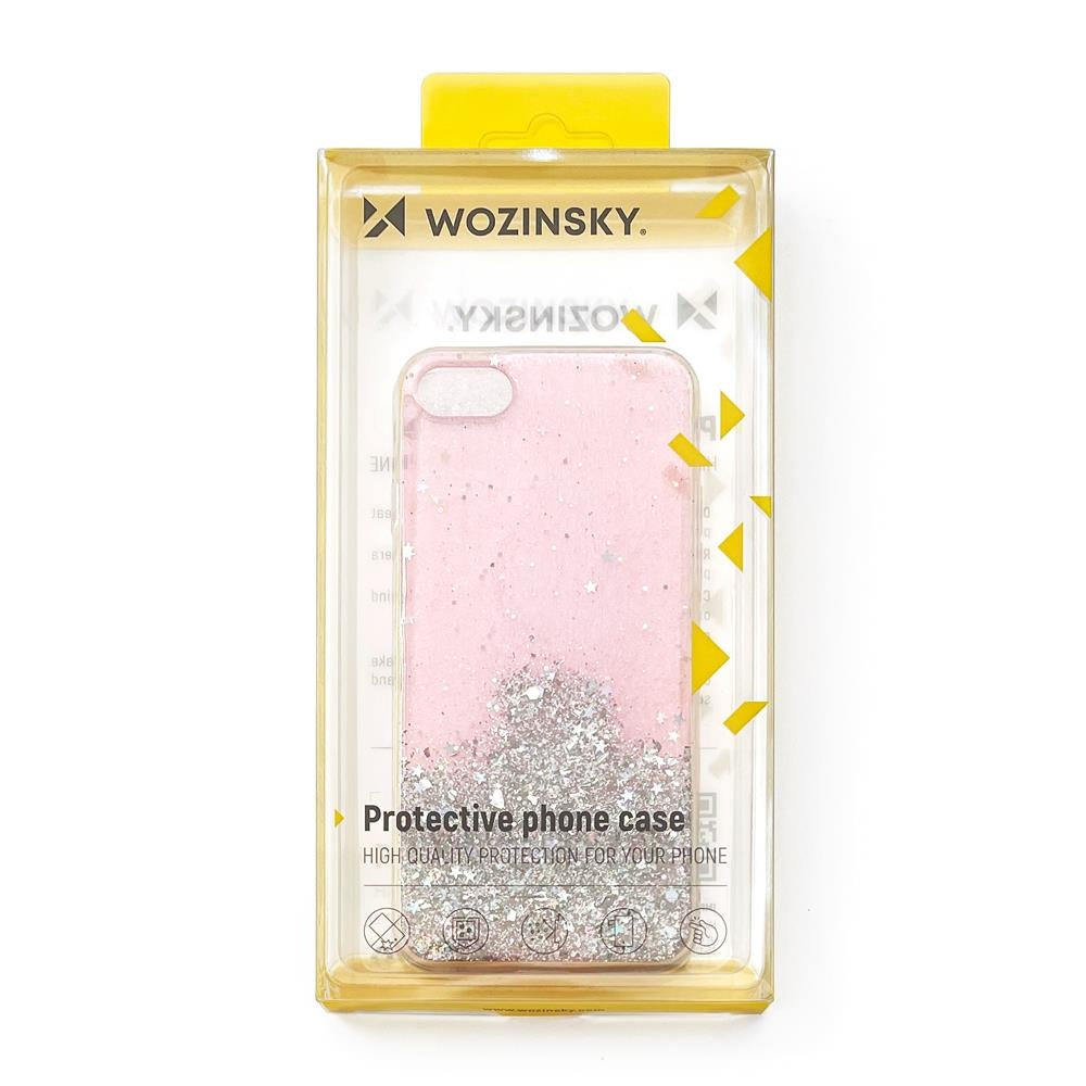 Glänsande fodral med glitter för Samsung Galaxy A72 4G Star Glitter transparent