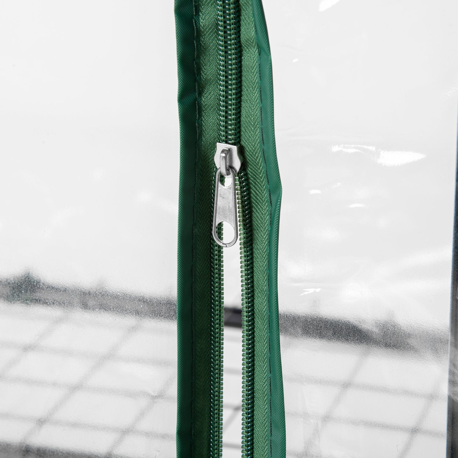 Grönt kallram Växthus för tomater, 4 hyllor, 70x50x160 cm