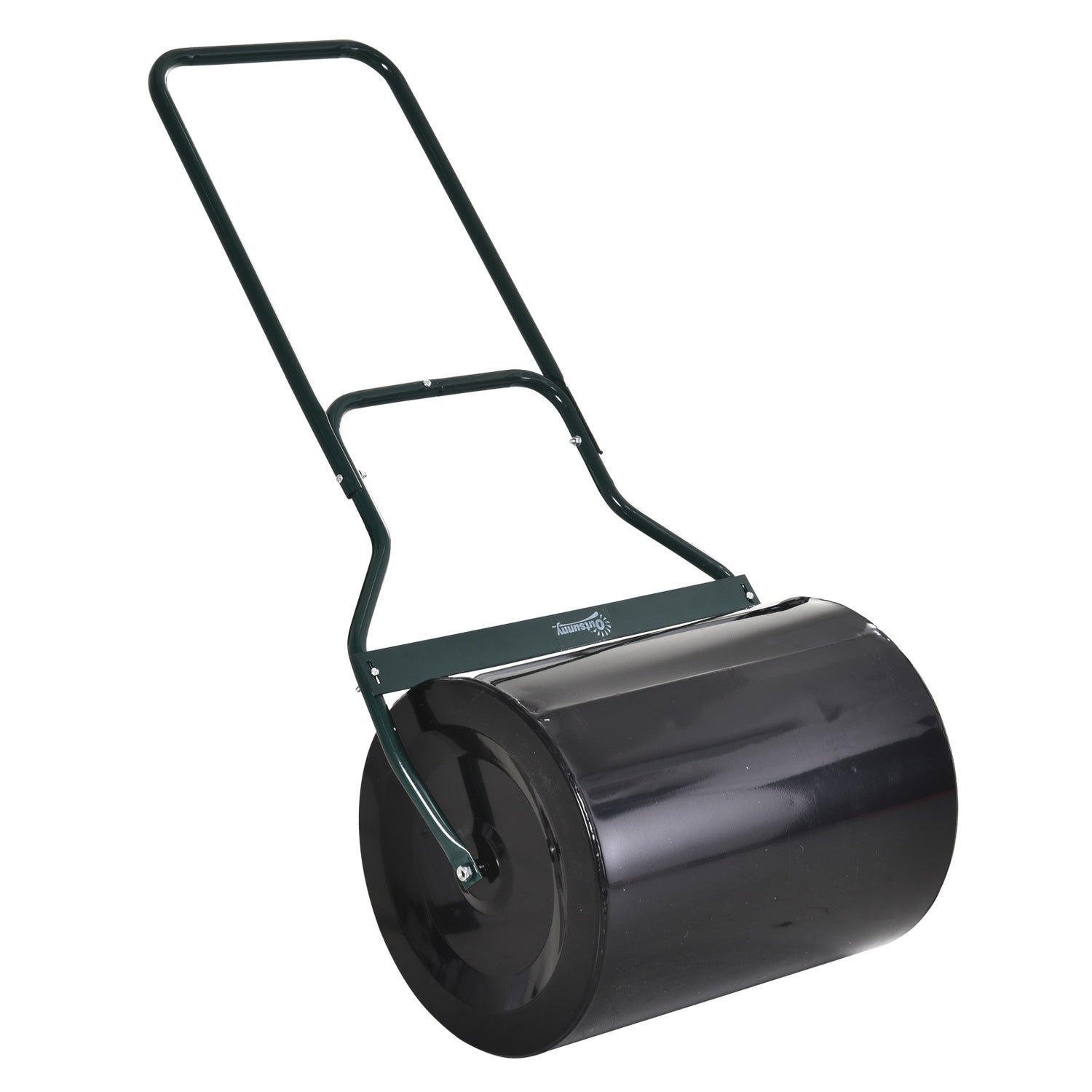 Grasroller 40 cm, vulbaar metaal – water/zand, zwart