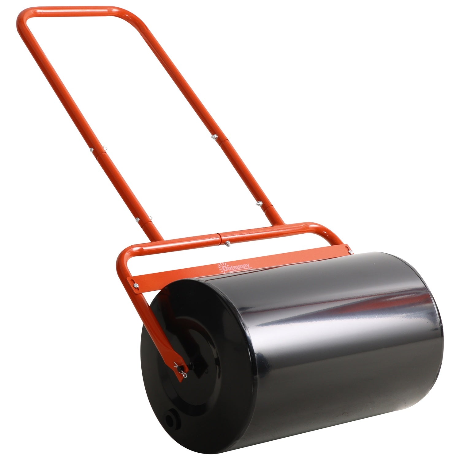 Gräsrulle 50cm, Stål, Fyll med vatten eller sand, Röd