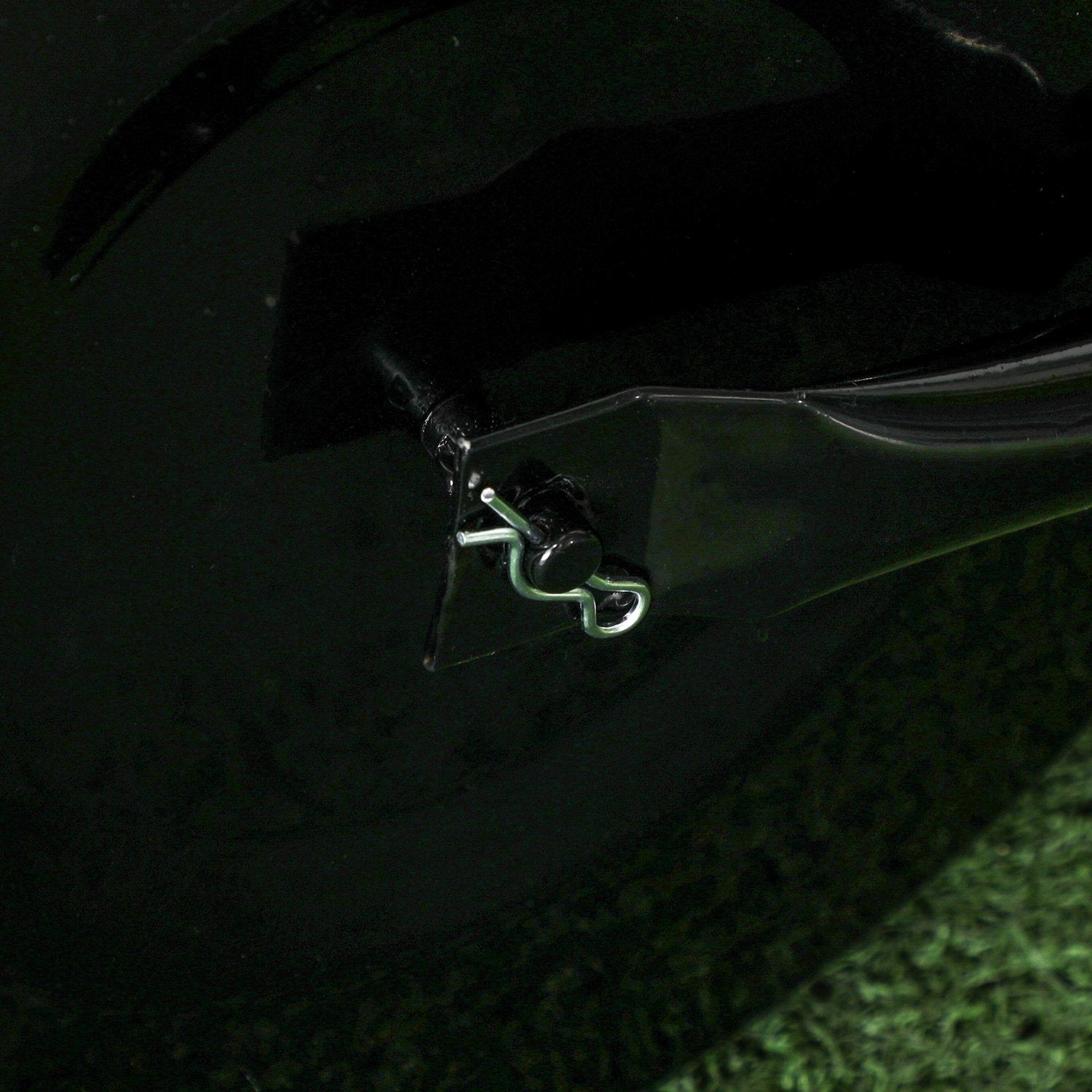 Gräsrulle med U-handtag, metall, 38L kapacitet