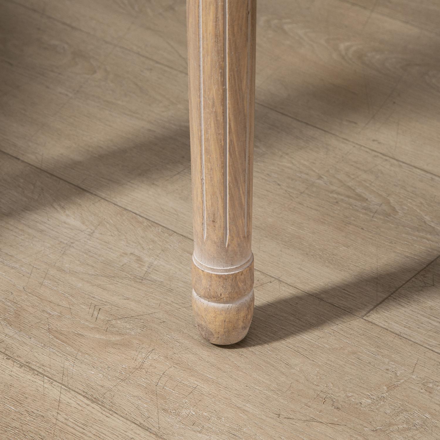 Grå stoppade matstolar, set om 2 – Rottingrygg, linnelook