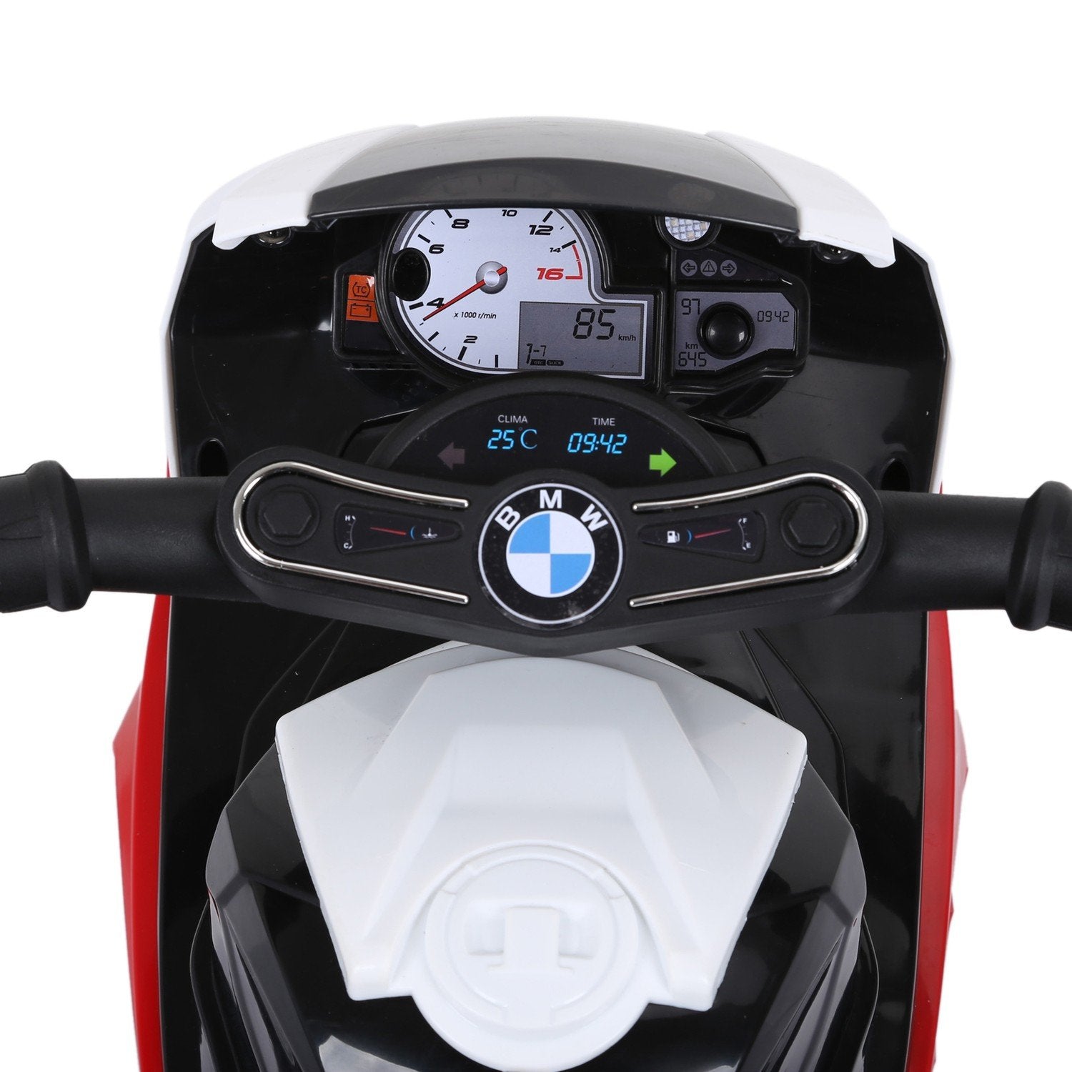 Bmw S1000Rr Licensierad Elektrisk Trehjuling Barnmotorcykel Med Batteri, Barnfordon, Stål, Röd, 66X37X44 Cm