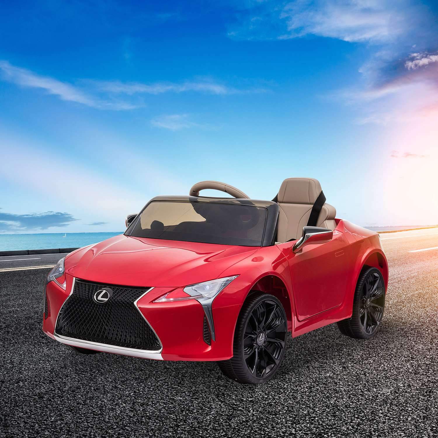 Barnbil Officiellt Licensierad Lexus Lc500 Elbil, 2,4G Fjärrkontroll, Mp3/Usb, Ljus & Musik, 3-6 År