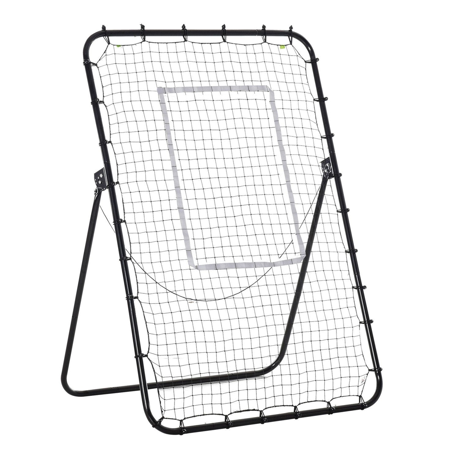 Fotbollsrebounder, Hopfällbart Fotbollsmål, Kickback Rebound Wall Med 4 Justerbara Nivåer, 123 X 73 X 178,5 Cm, Svart