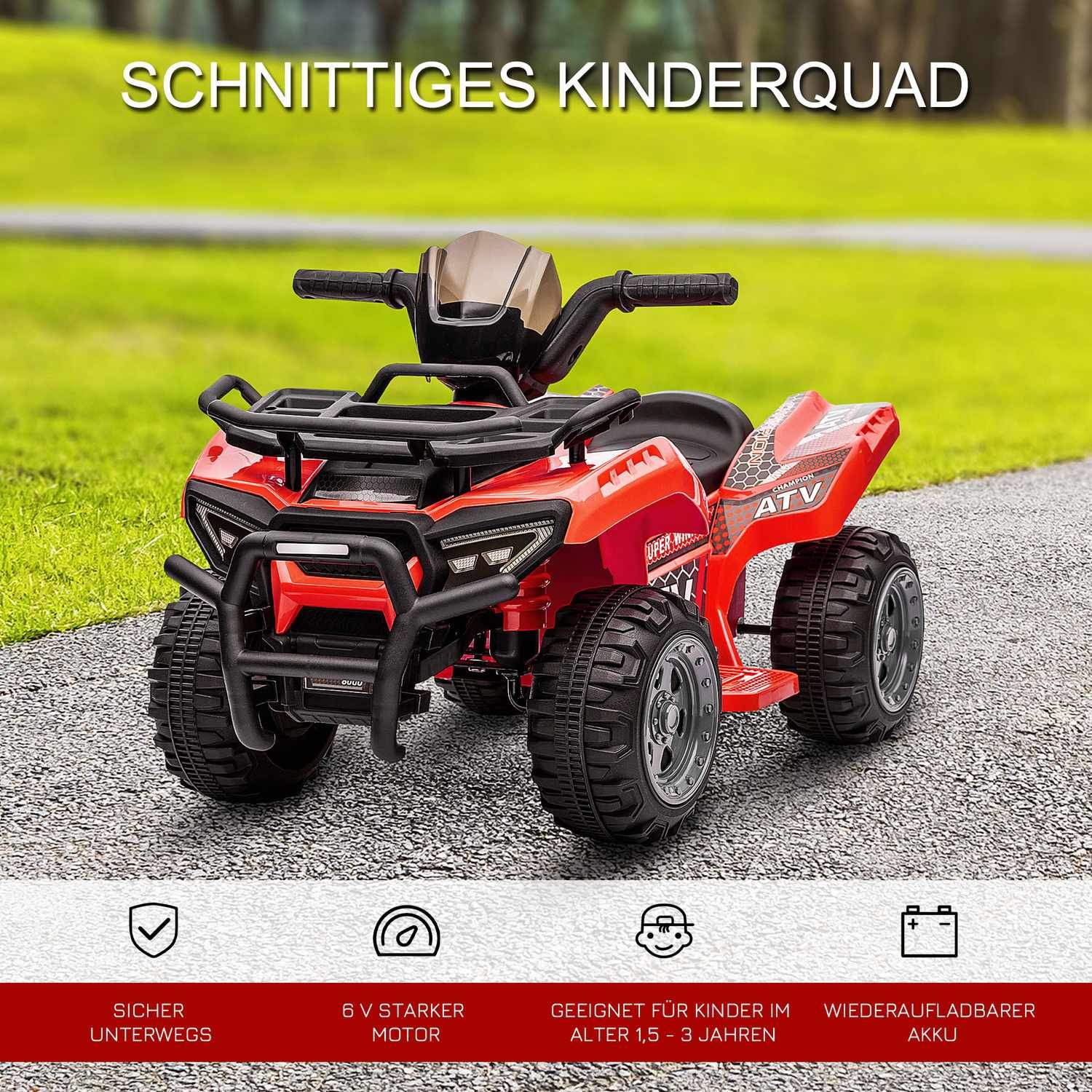 Mini Elektrisk Quad För Barn 18-36 Månader, Barnvagn Med Frontljus, Barns Motorcykel Elektrisk Quad, Rosa