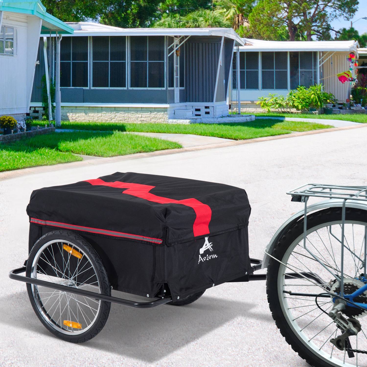 Lastvagn För Cyklar, Transportvagn Cargotrailer, Svart, Ny