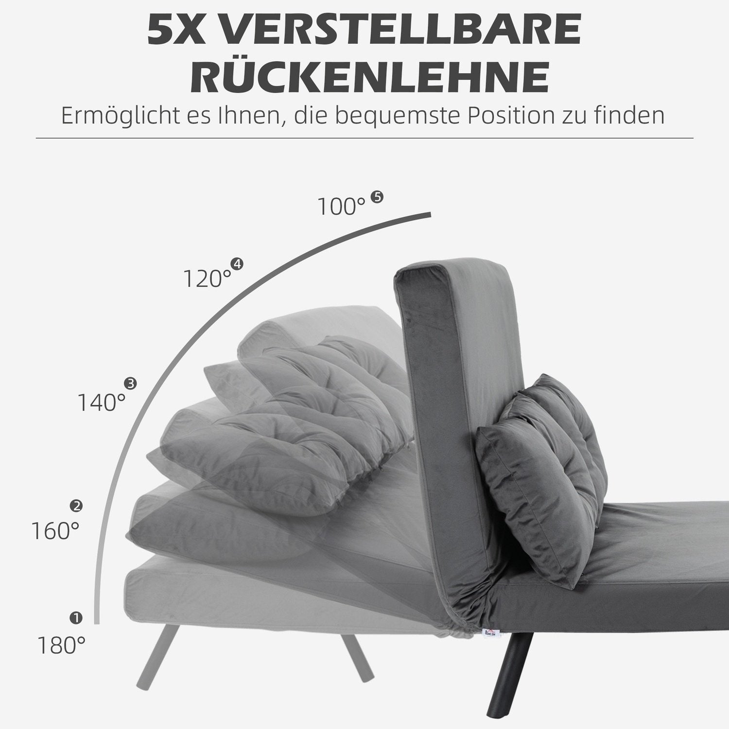 Bäddsoffa Med Sängbox, Soffa Med Sovfunktion, Bäddsoffa Med Sammetslook, Ryggkudde, Mörkgrå, 102 X 73 X 81 Cm