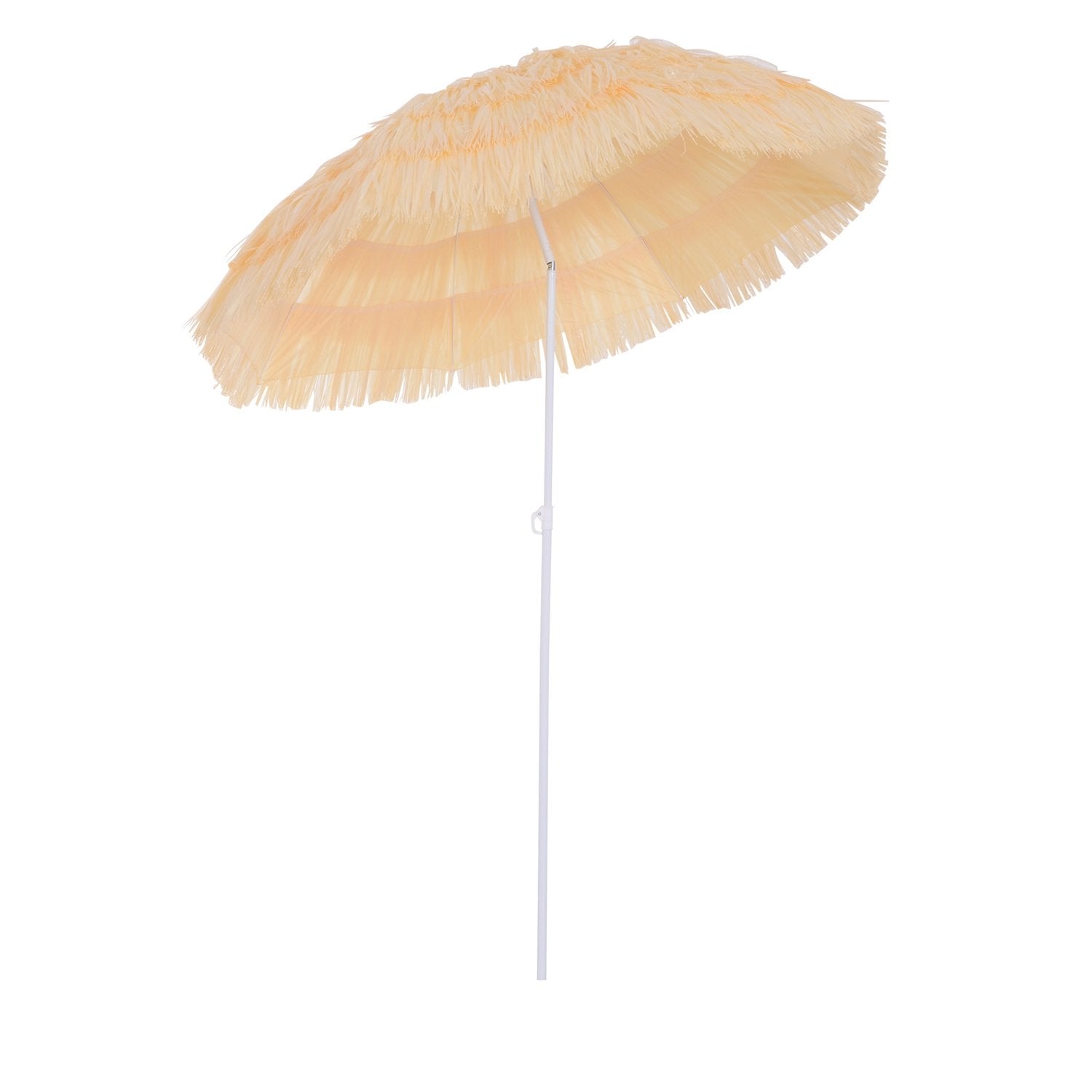 Parasol Hawaiian Paraply Beach Paraply Party Paraply Trädgårdsparaply I Olika Färger 4 Modeller (Hawaiian Paraply/Ø160Cm/Beige)