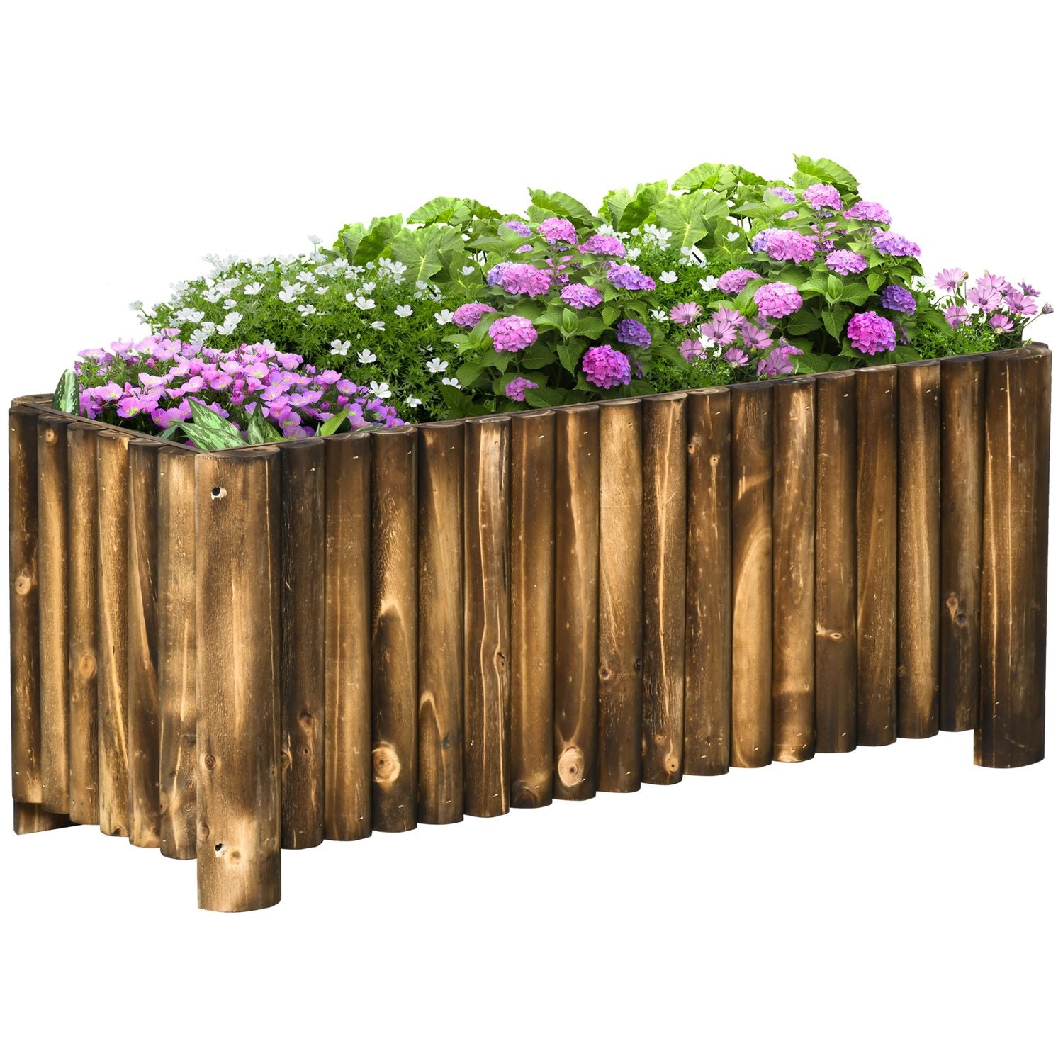 Upphöjd trädgårdssäng Gran Wood – 100x38,5x40cm Planteringslåda