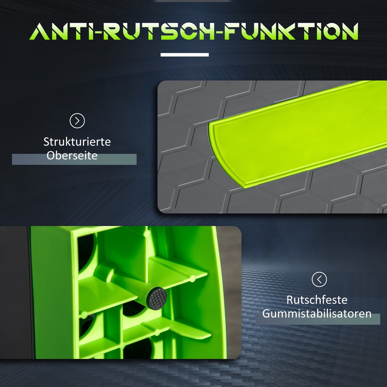 Höjdjusterbar Aerobic Stepper för effektiv träning