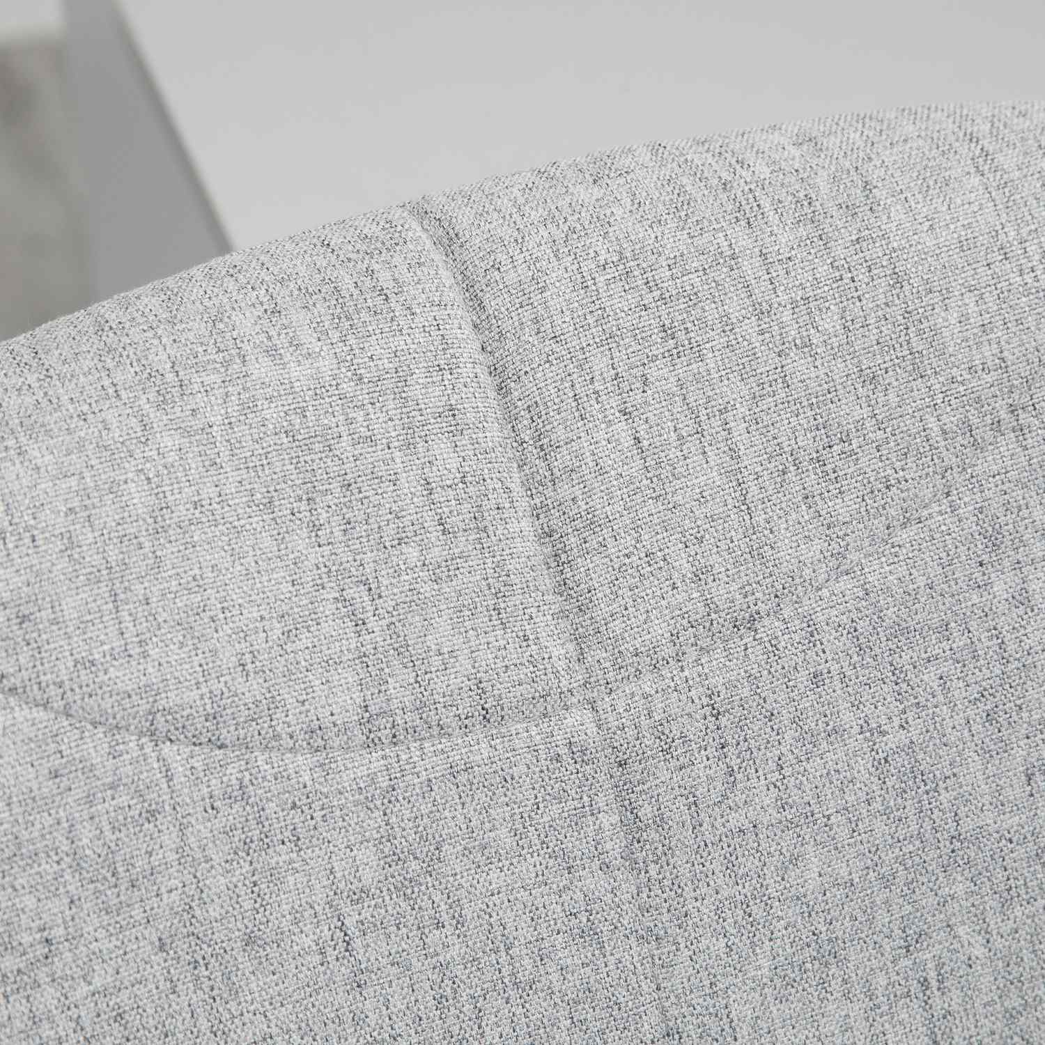 Höjdjusterbar vridbar kontorsstol, linnelook, ljusgrå