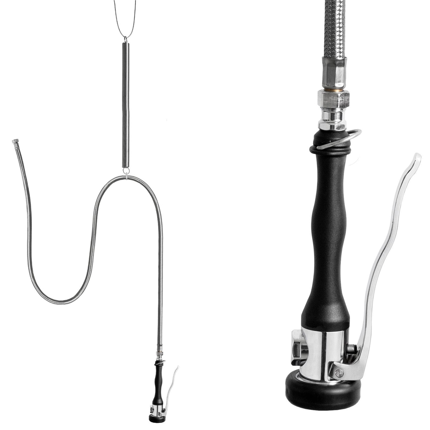 Hängande cateringdusch för takmontering, längd. 3 m SET - Hendi 810330