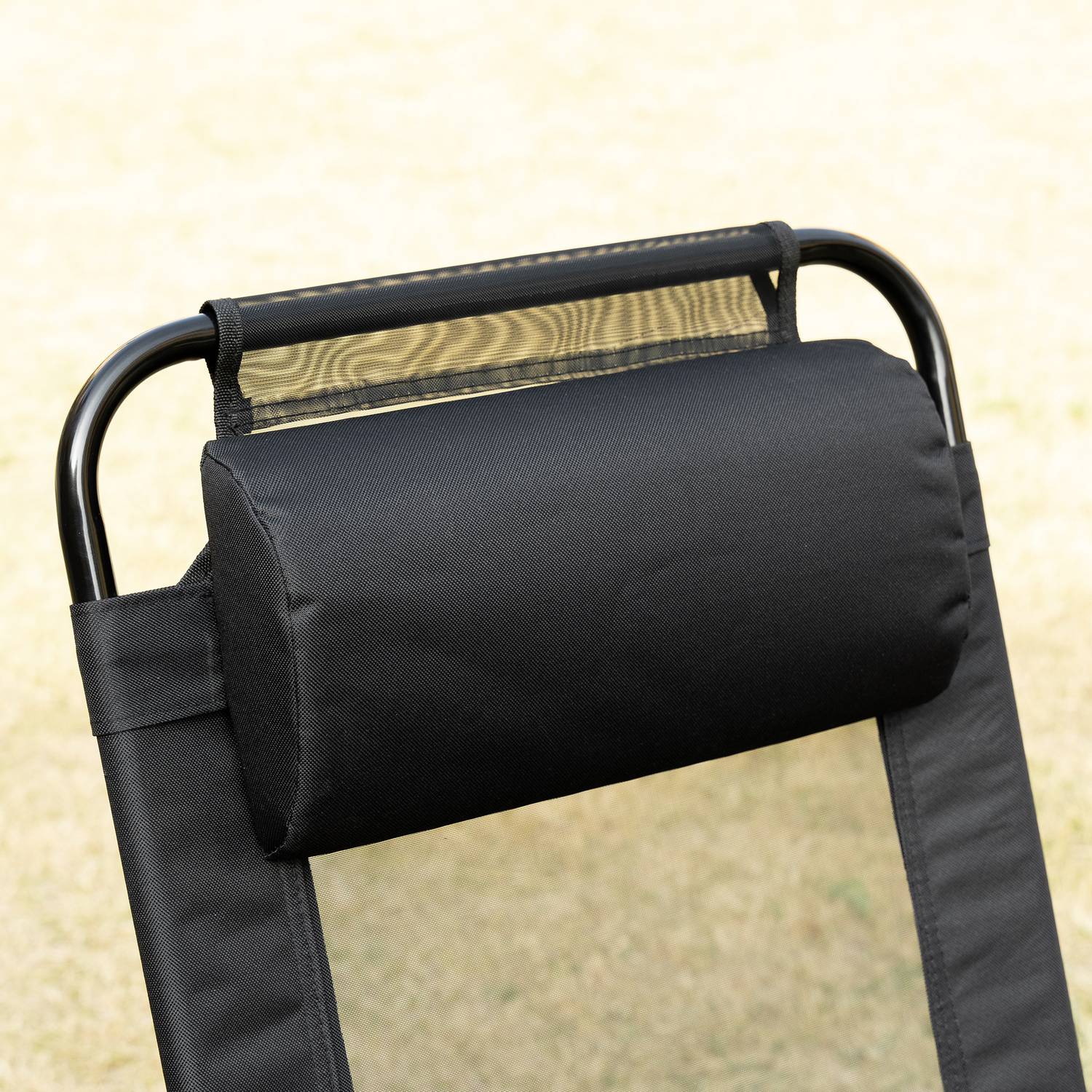 Hopfällbara trädgårdsstolar med justerbart ryggstöd, 120 kg Kapacitet