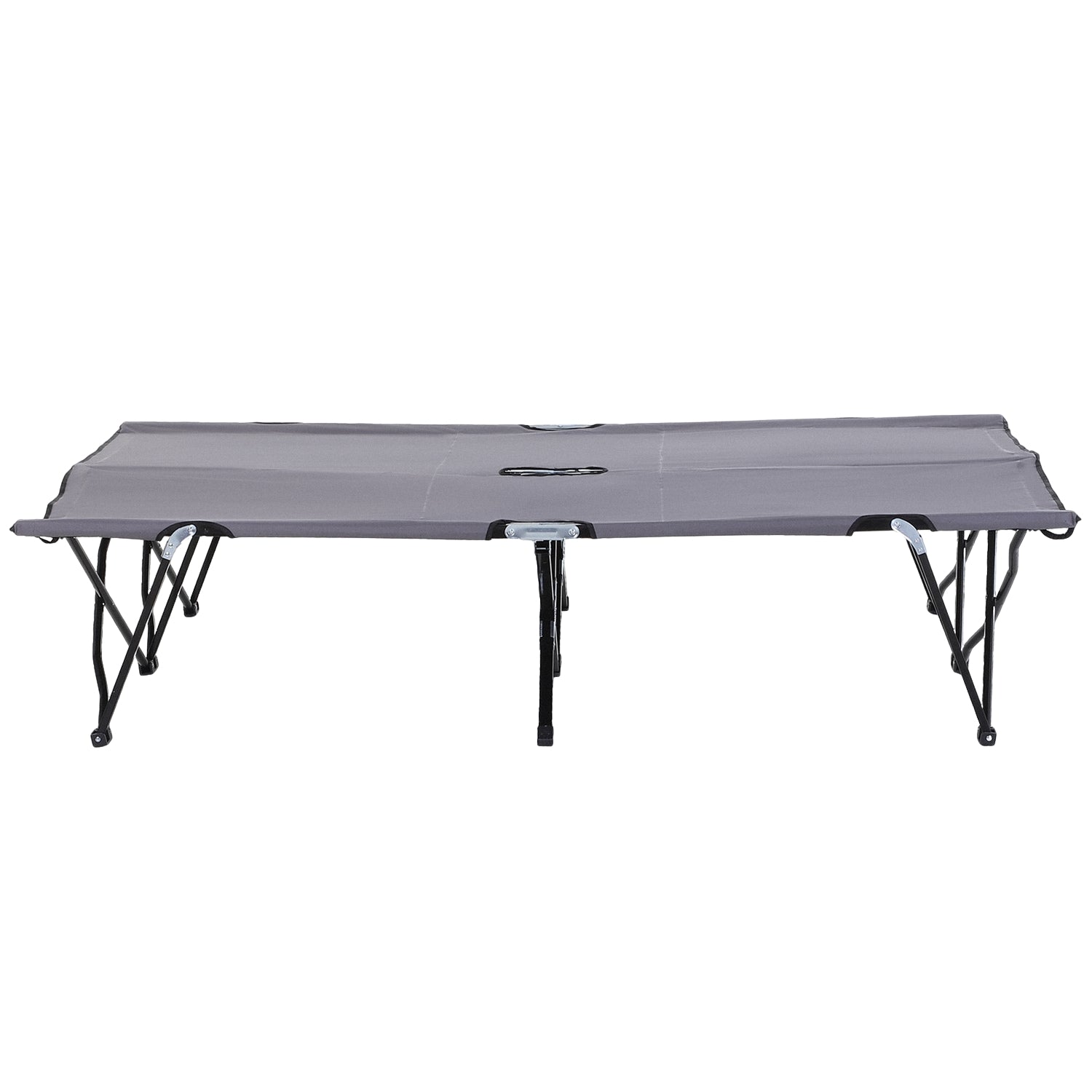 Hopfällbar campingsäng för 2, 136 kg kapacitet, med väska