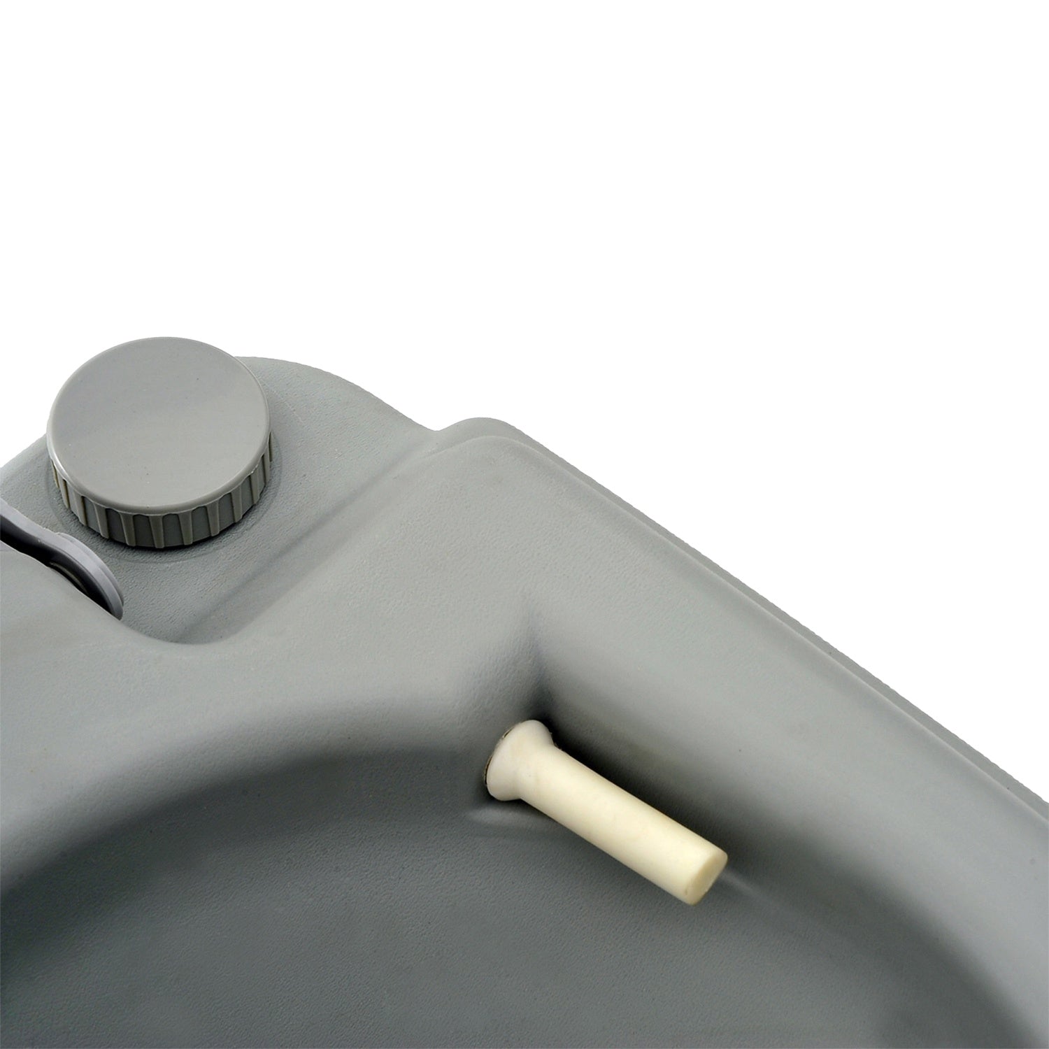 Hopfällbar campingtoalett, 200kg Kapacitet, 10L, Grå