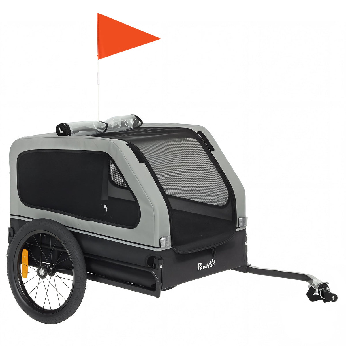 Skládací cyklovozík pro psy s rampou, pro středně velké psy, 20 kg