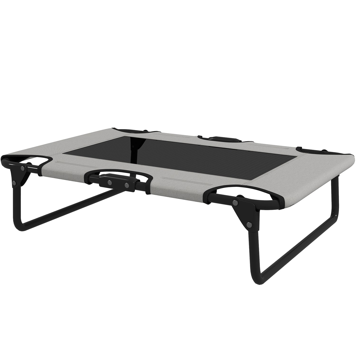 Hopfällbar meshupphöjd hundsäng – utomhus & andas 75x51x18 cm