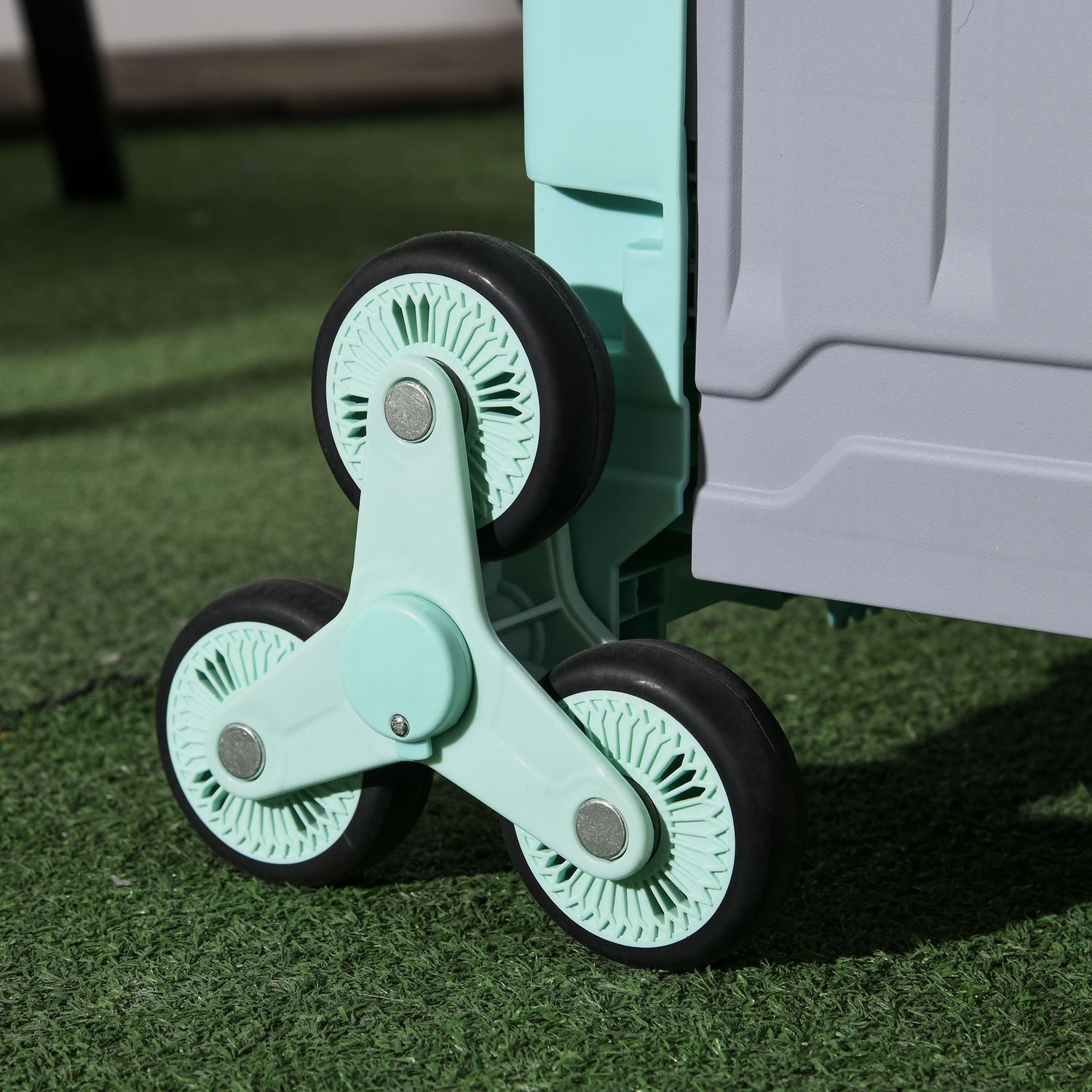 Hopfällbar shoppingvagn – 80 kg kapacitet, teleskophandtag